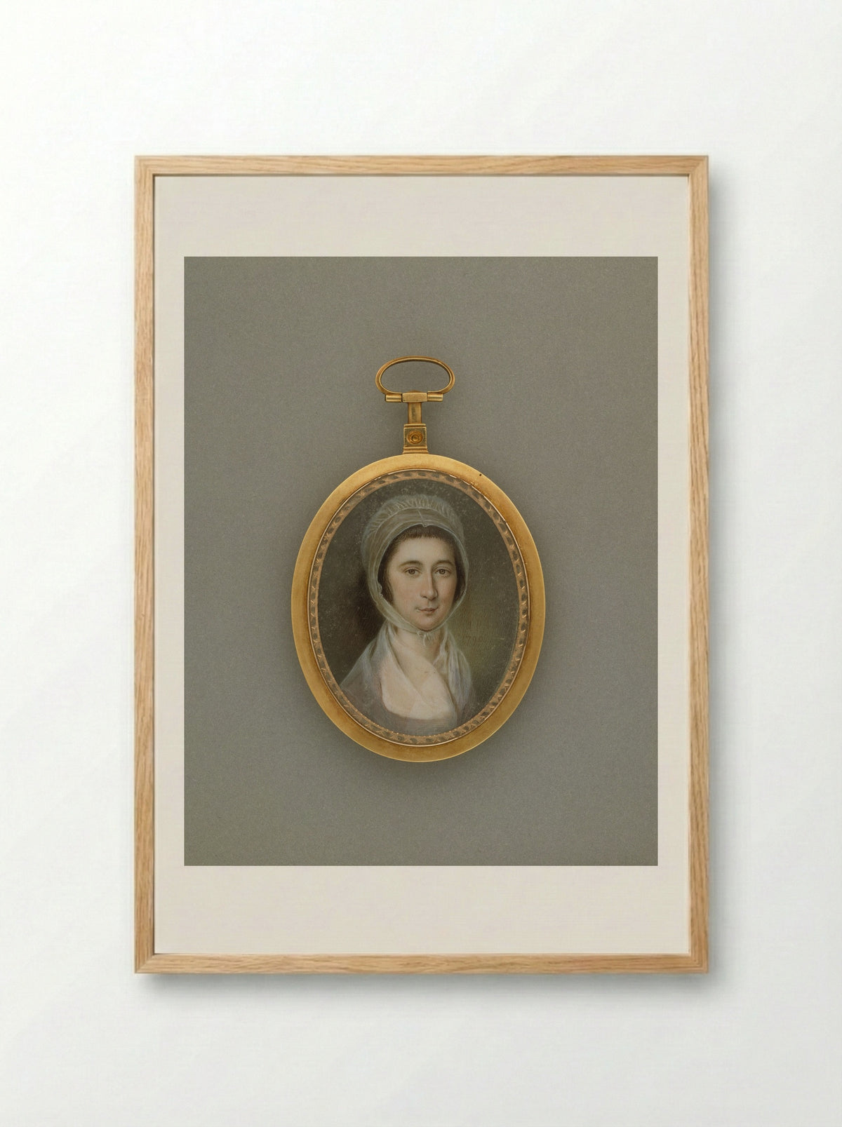 Mary (Polly) Lawton Bringhurst - James Peale - Framed Print Wood