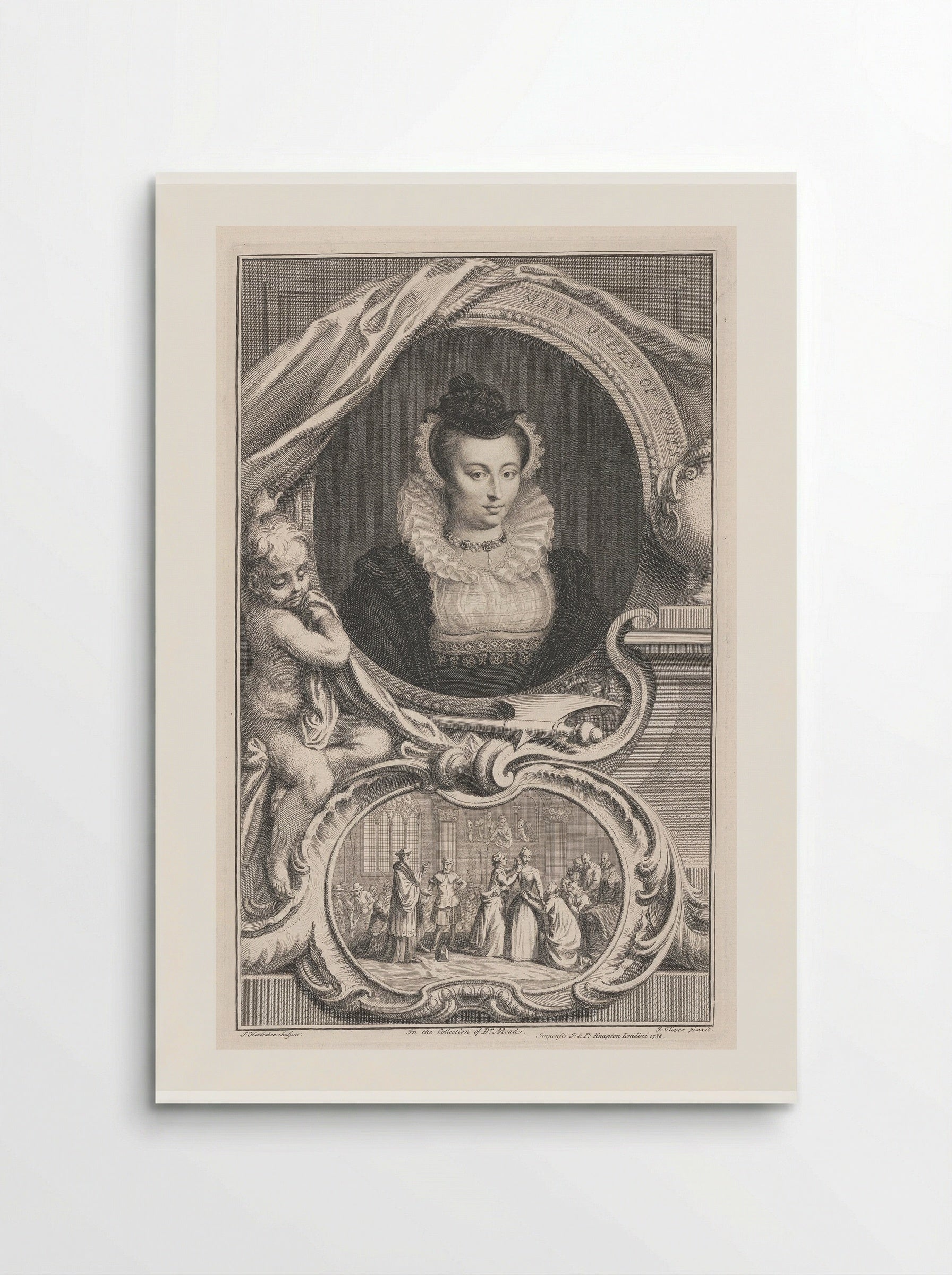 Mary Queen of Scots - Jacobus Houbraken - Poster