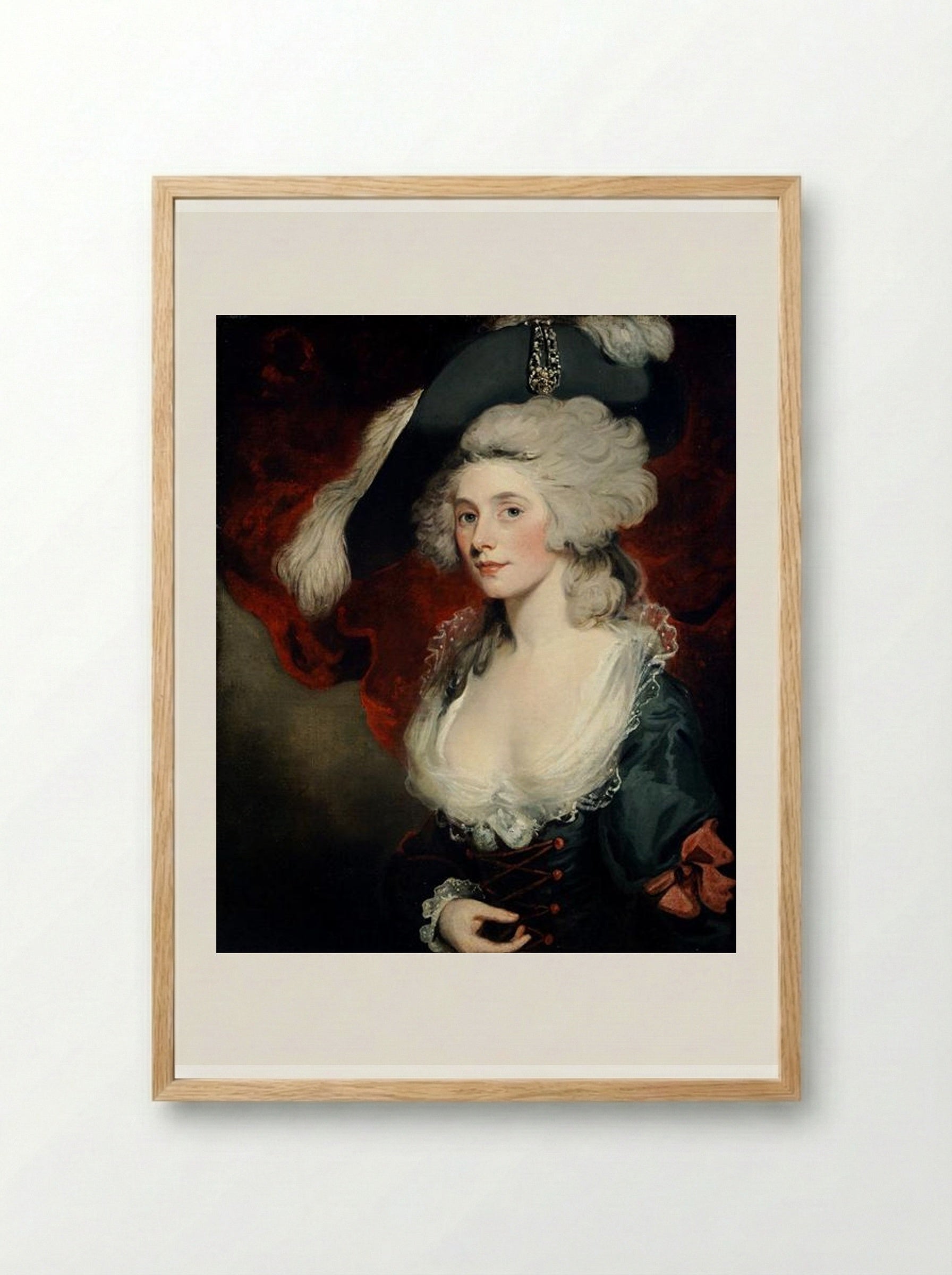 Mary Robinson as Perdita - John Hoppner - Framed Print Wood