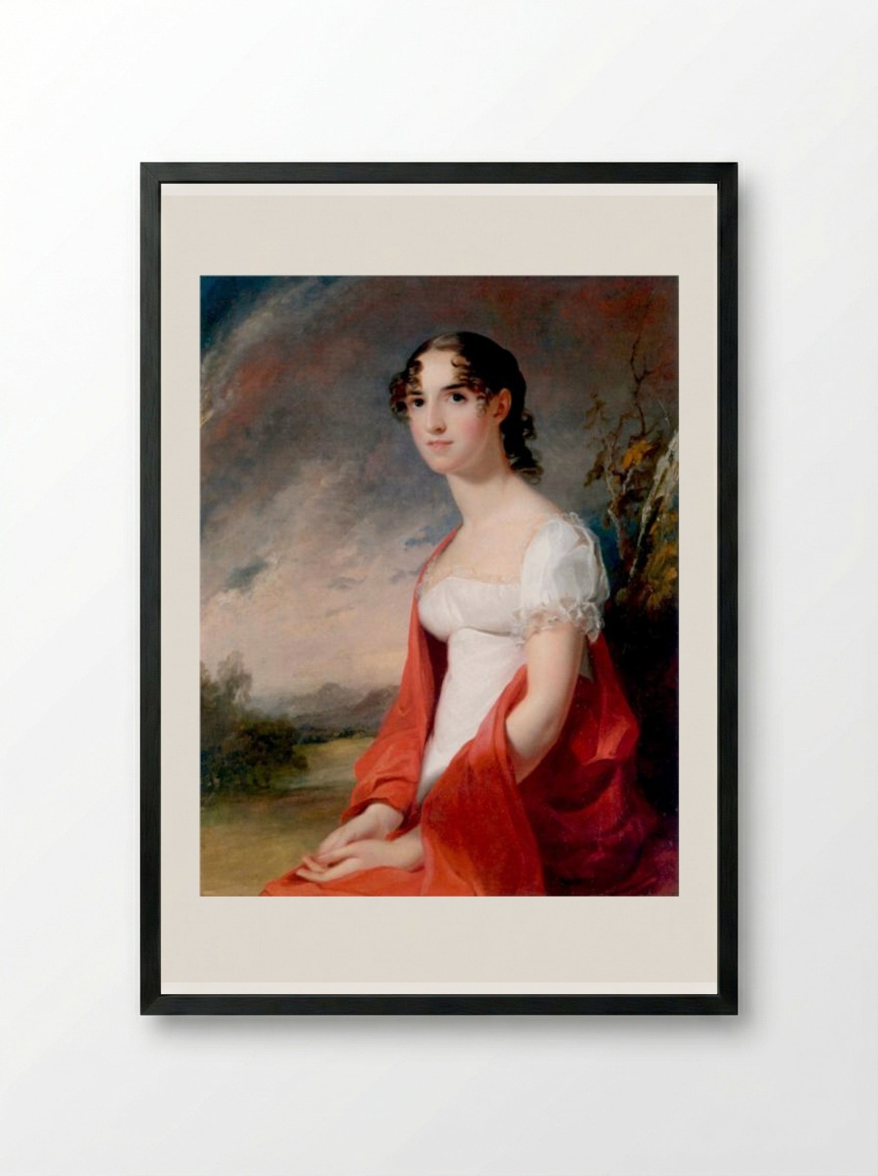 Mary Sicard David - Thomas Sully - Framed Print Black