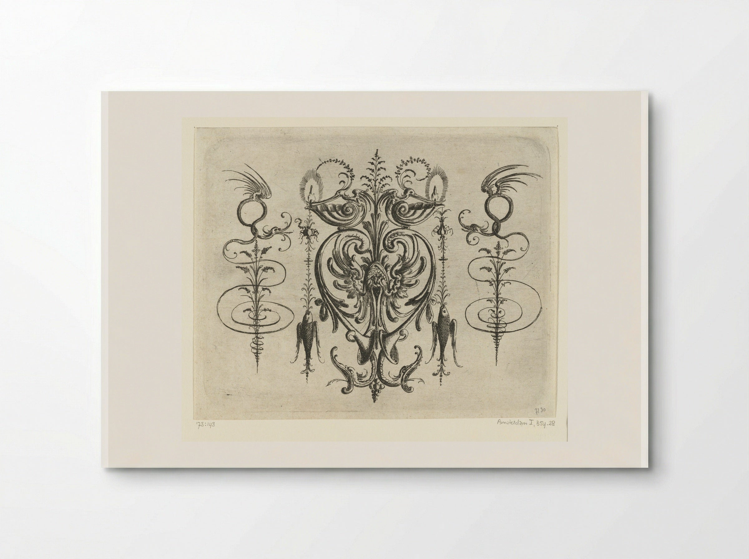 Mascaron with Wings - Christoph Jamnitzer - Poster
