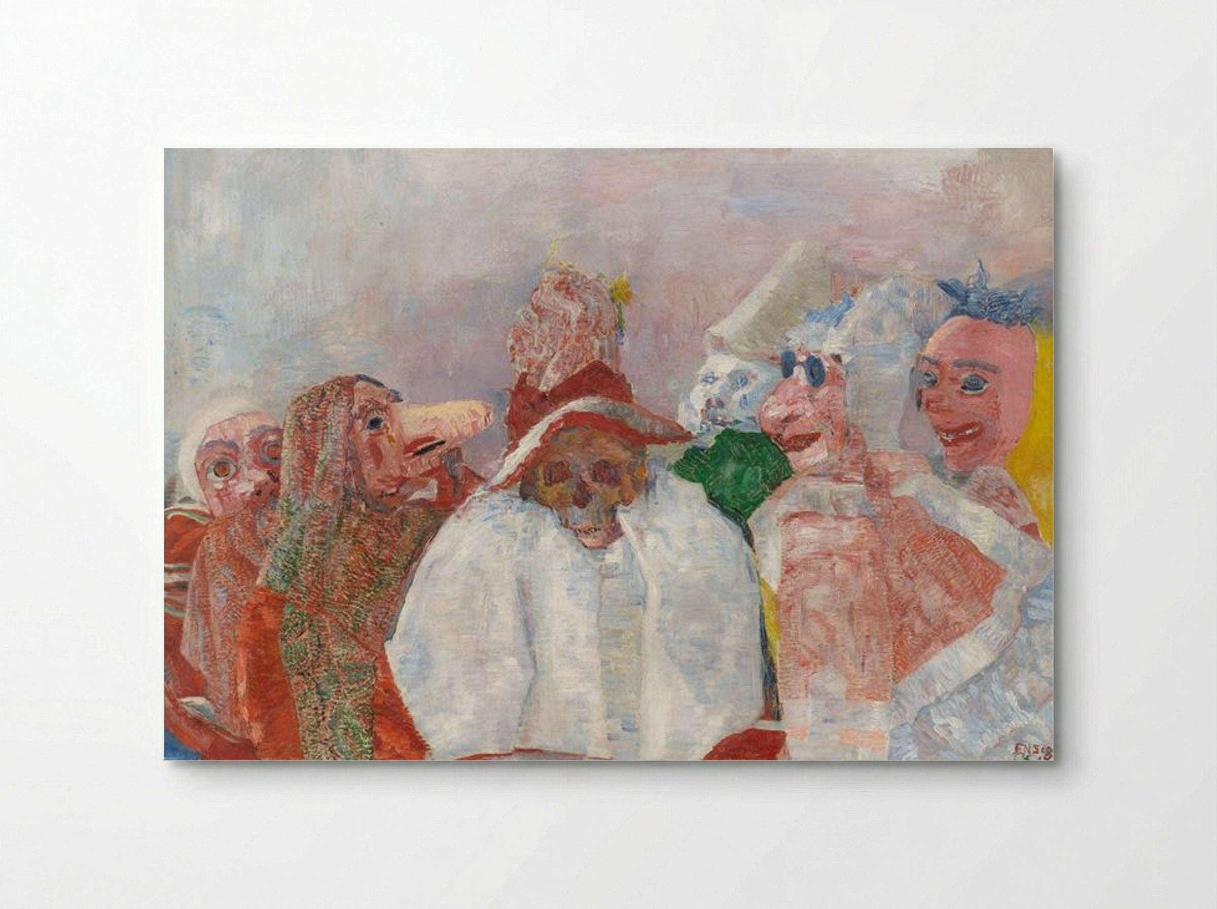 Masks Mocking Death - James Ensor - Poster