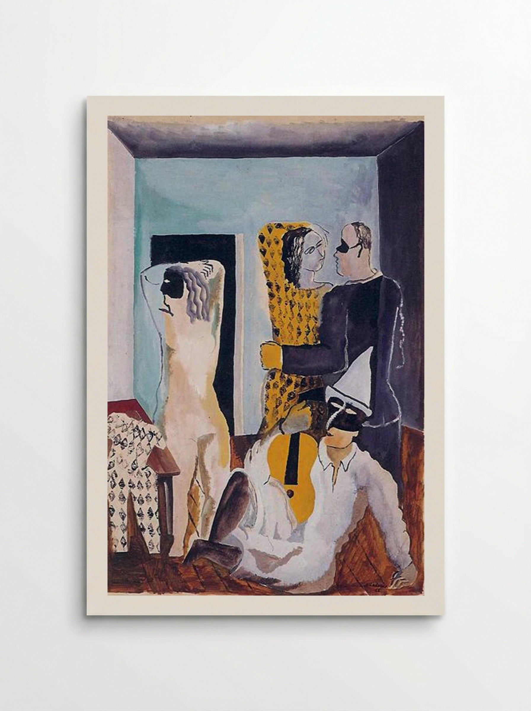 Masquerade Gold Guitarist - Ossip Zadkine - Poster
