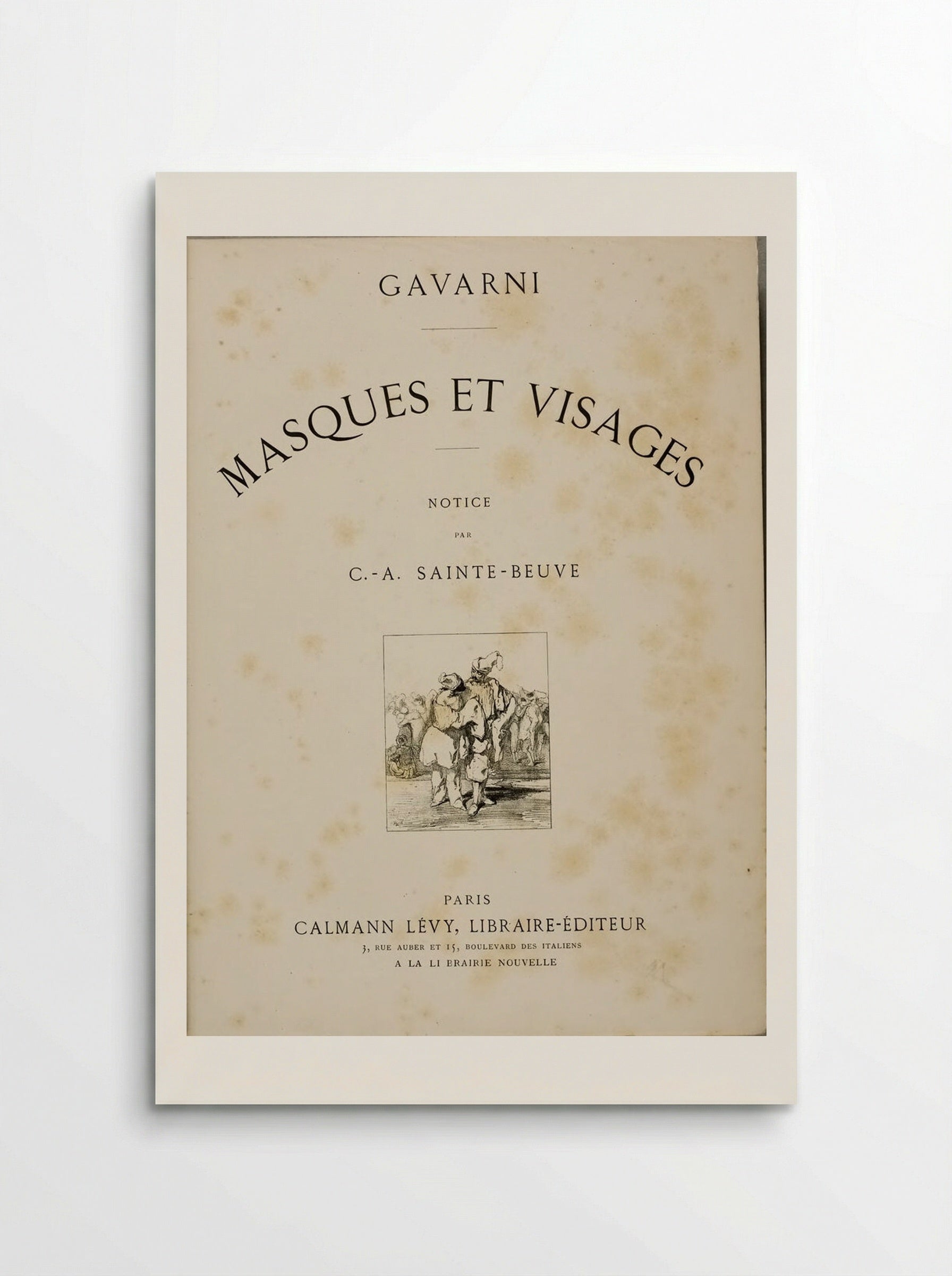 Masques et Visages [Masks and Faces] - Paul Gavarni - Poster