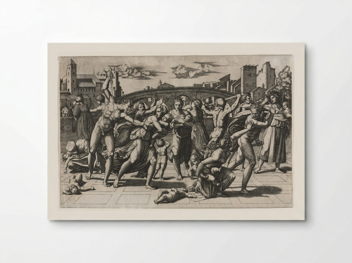 Massacre of the Innocents (without the fir tree) - Marcantonio Raimondi - Poster