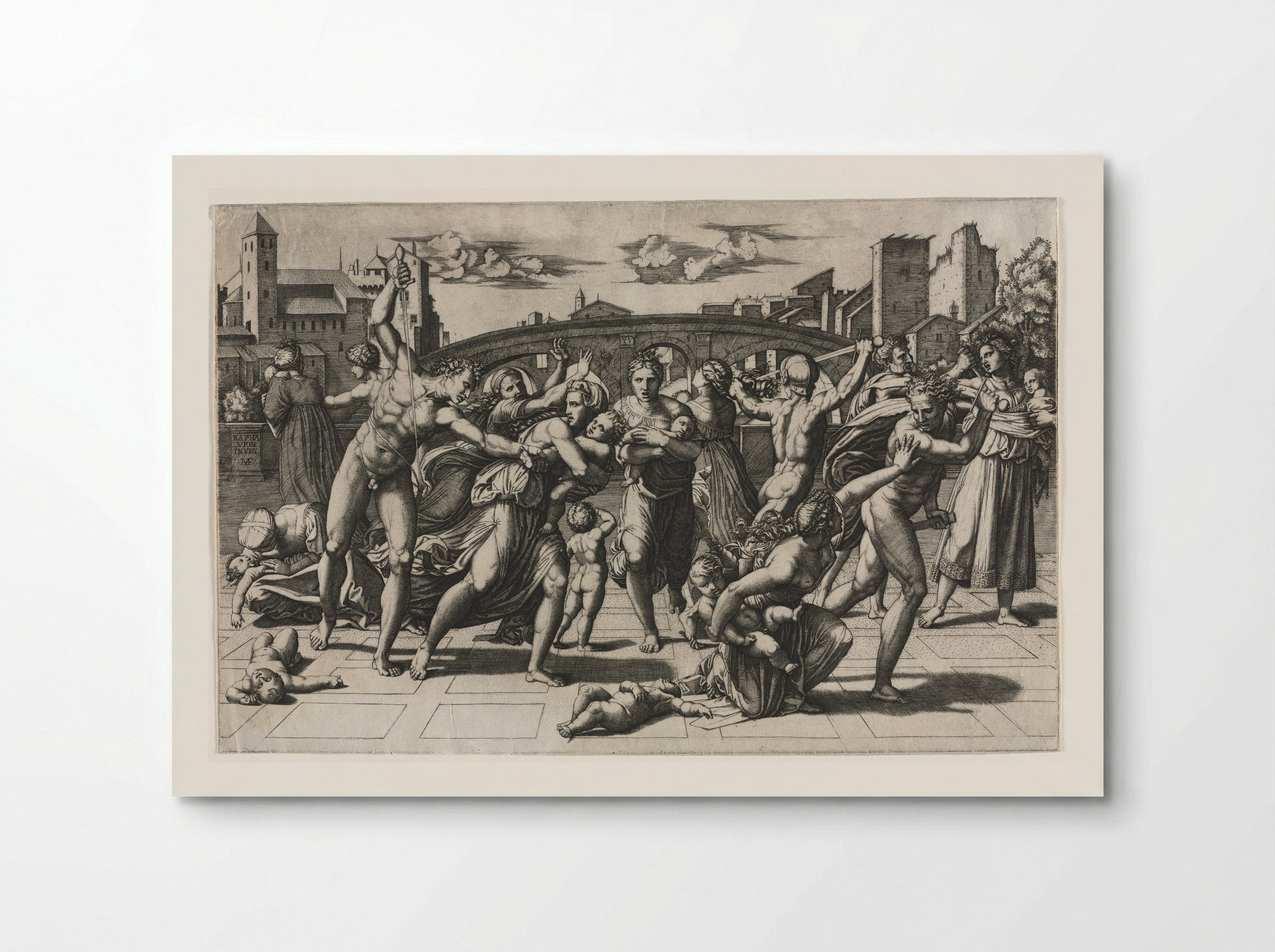 Massacre of the Innocents (without the fir tree) - Marcantonio Raimondi - Poster