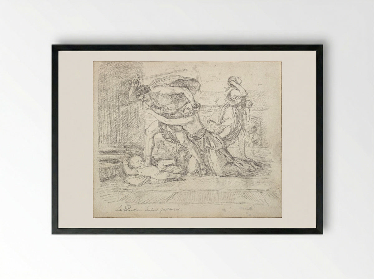 Massacre of the Innocents - Jean-Robert Ango - Framed Print Black
