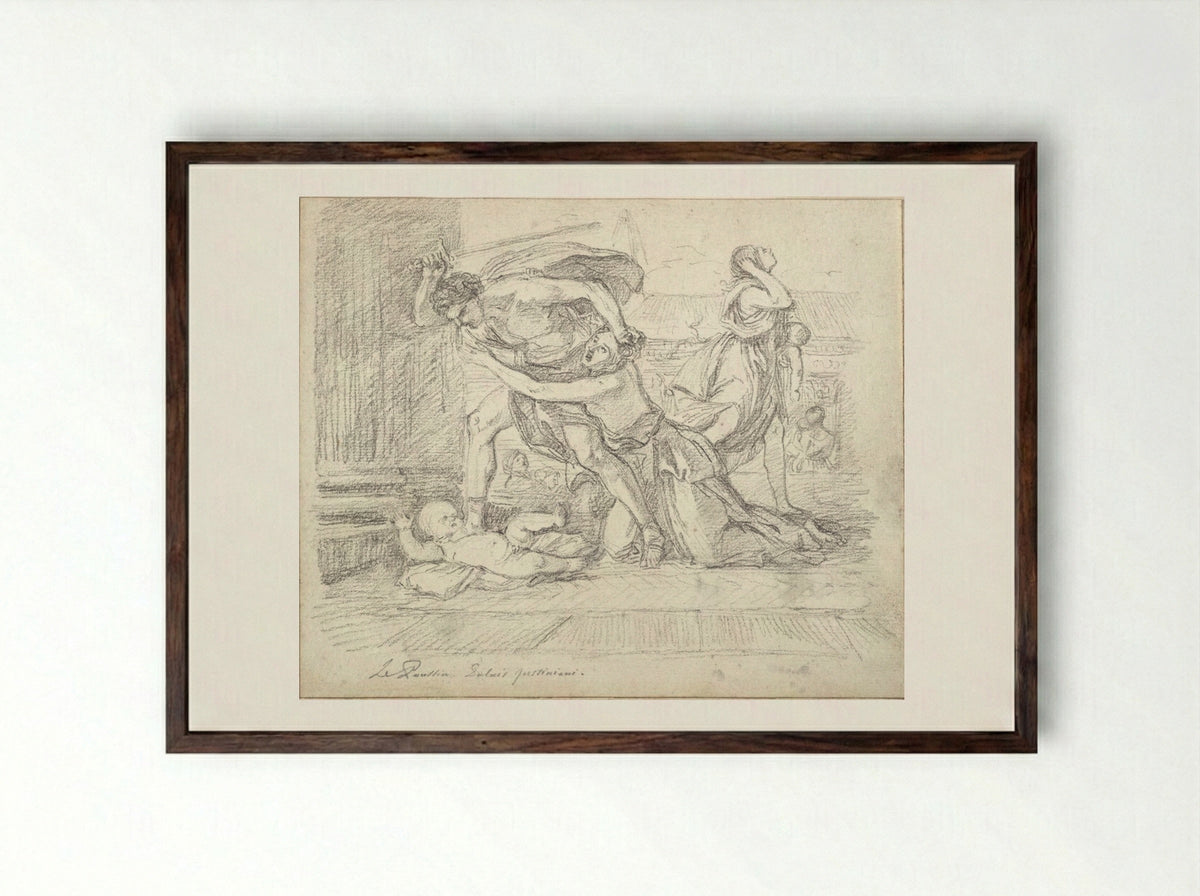 Massacre of the Innocents - Jean-Robert Ango - Framed Print Dark Wood