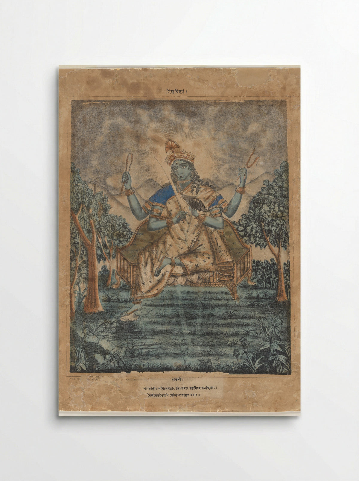 Matangi, an esoteric form of Parvati - Sasadhar Banarjee - Poster