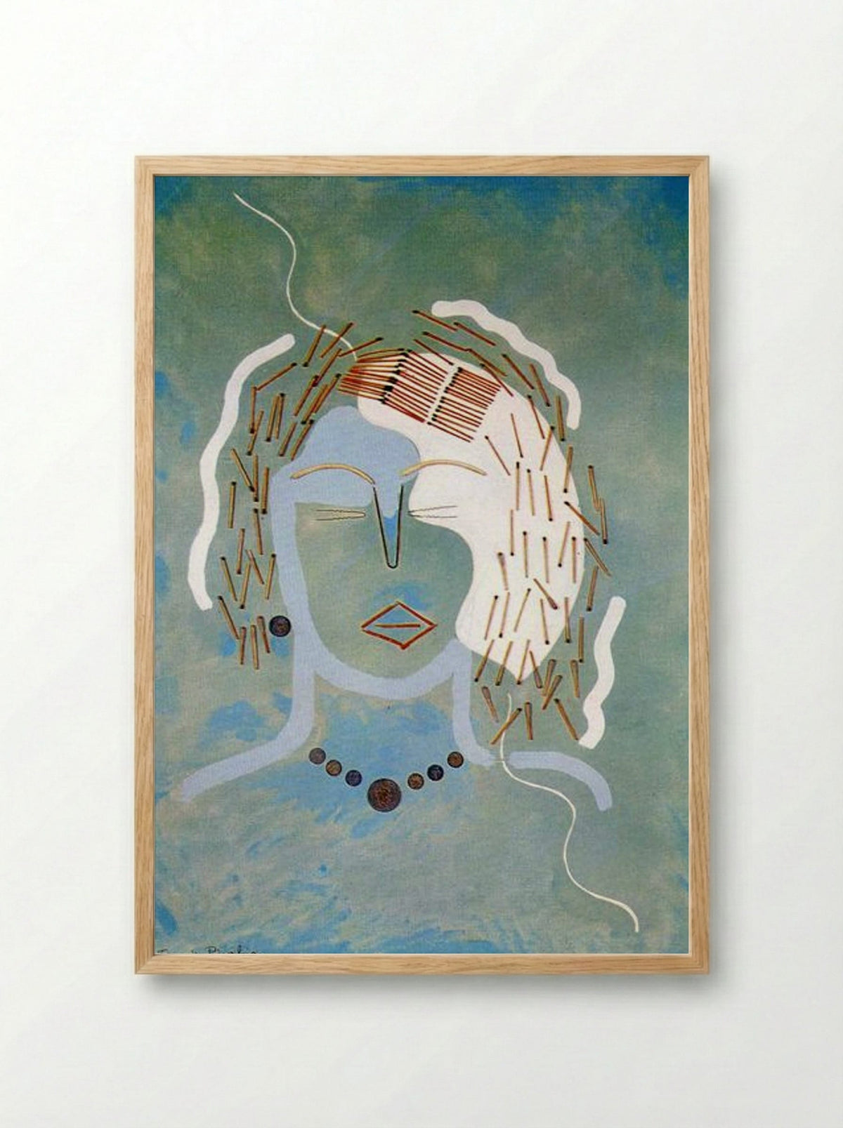 Match Woman - Francis Picabia - Framed Print Wood