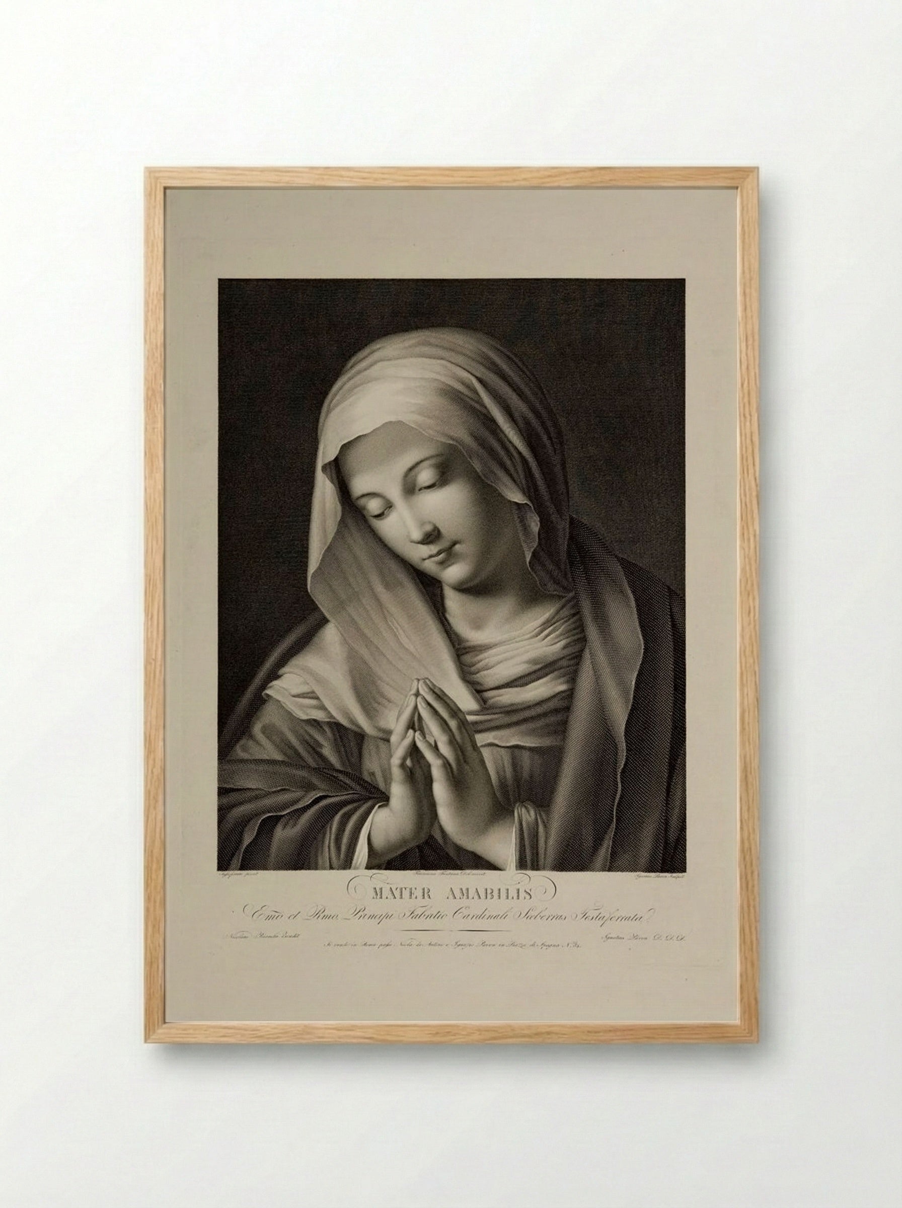 Mater Amabilis - Ignazio Pavon - Framed Print Wood