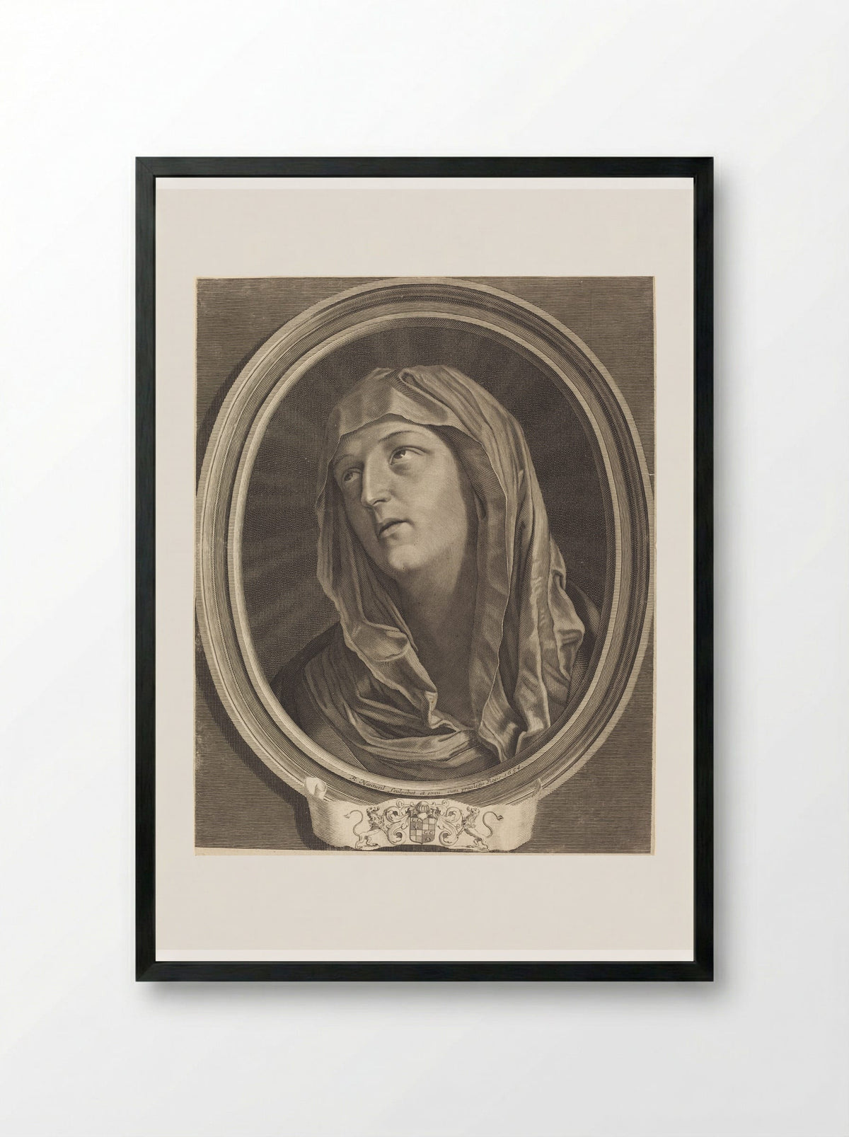 Mater Dolorosa - Robert Nanteuil - Framed Print Black