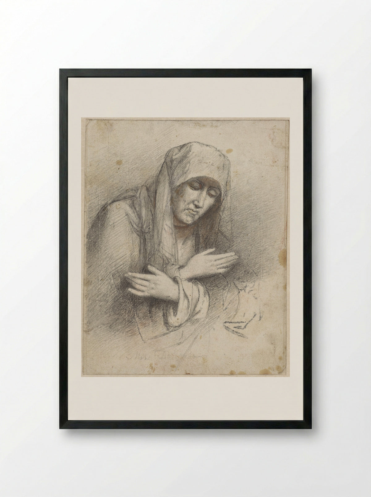Mater Dolorosa - Woutherus Mol - Framed Print Black