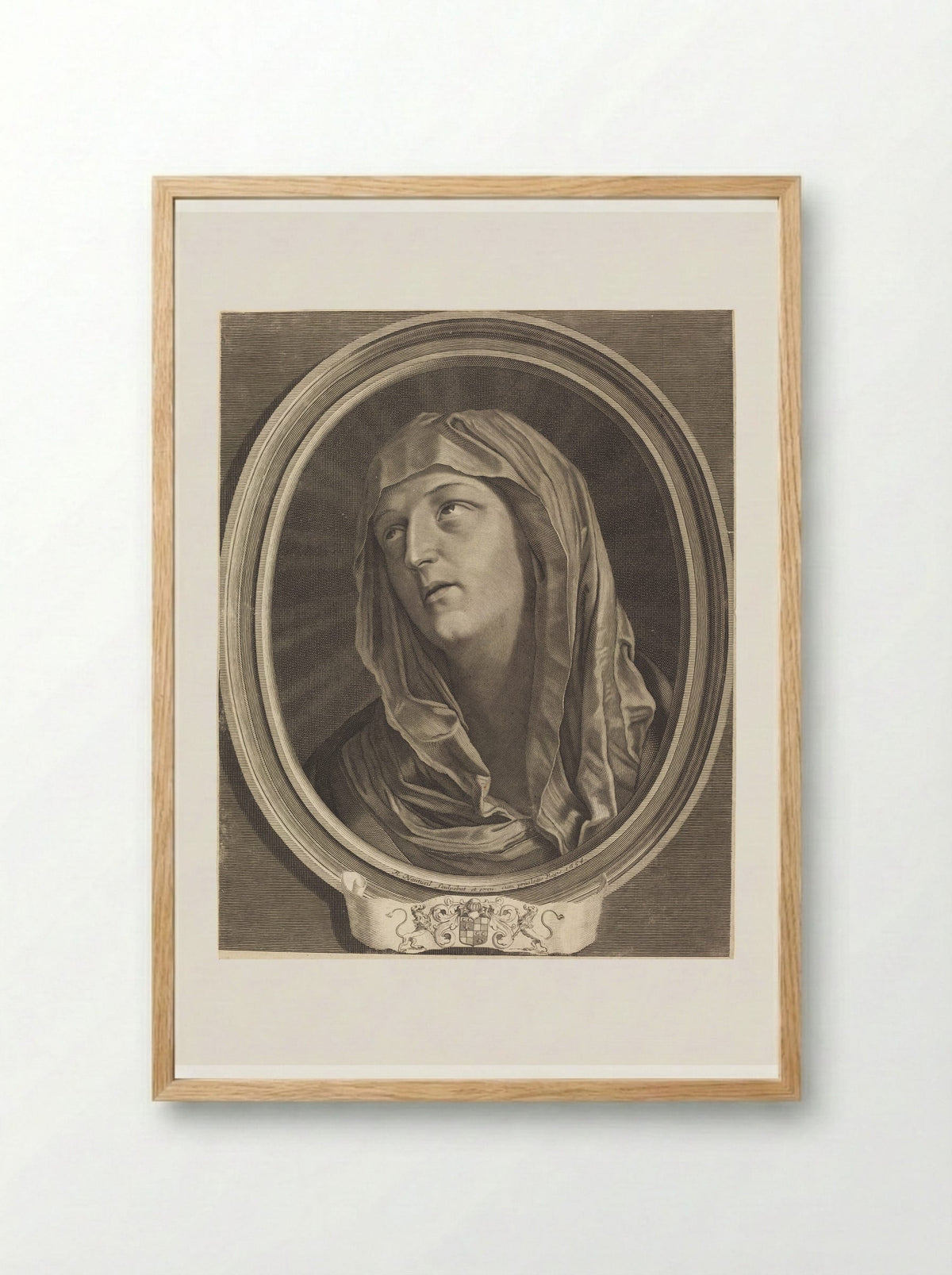 Mater Dolorosa - Robert Nanteuil - Framed Print Wood