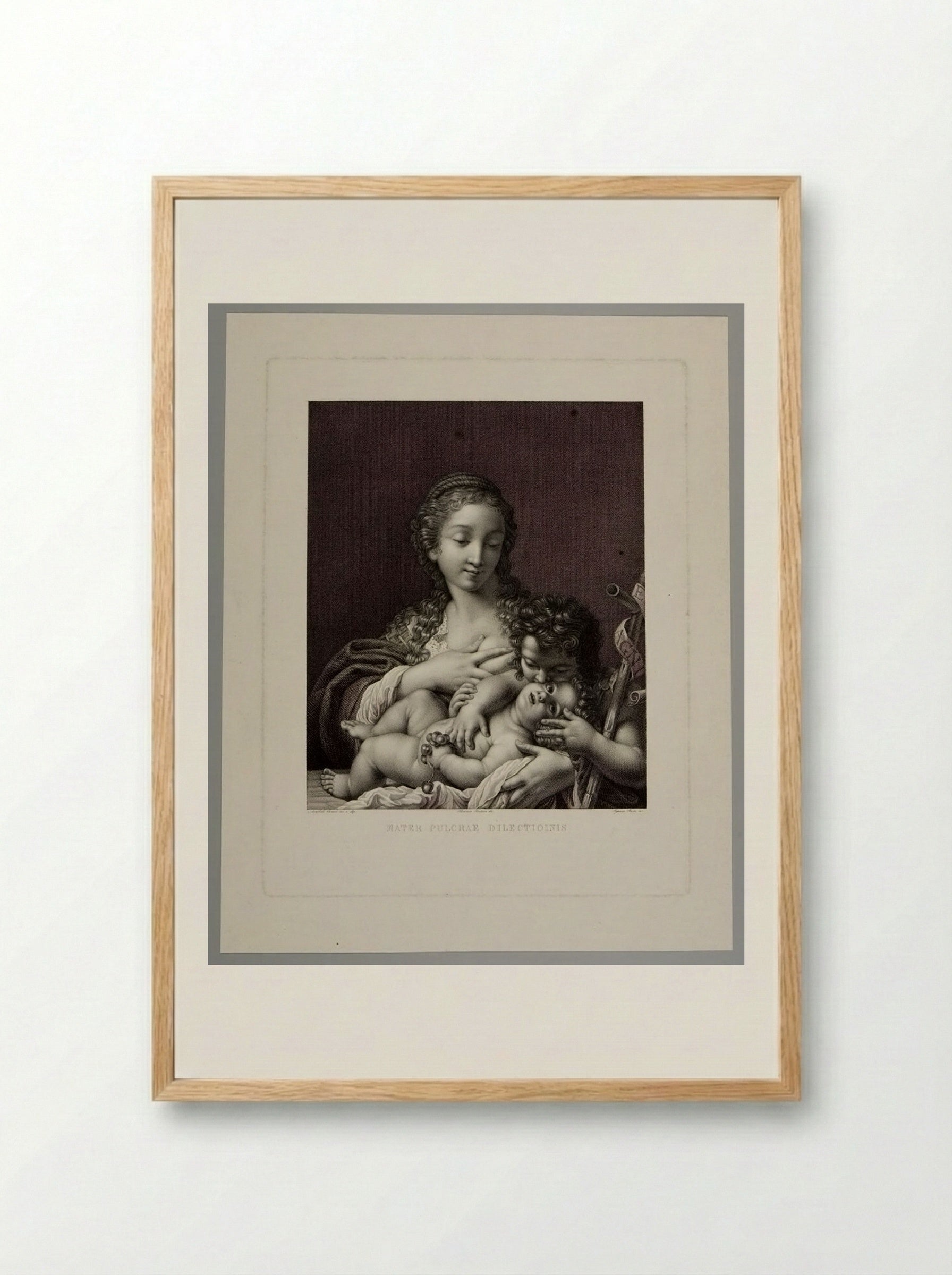 Mater Pulchrae Dilectionis - Ignazio Pavon - Framed Print Wood