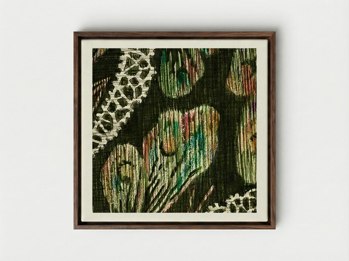 Material Used in Costume - Isabelle De Strange - Framed Canvas Dark Wood
