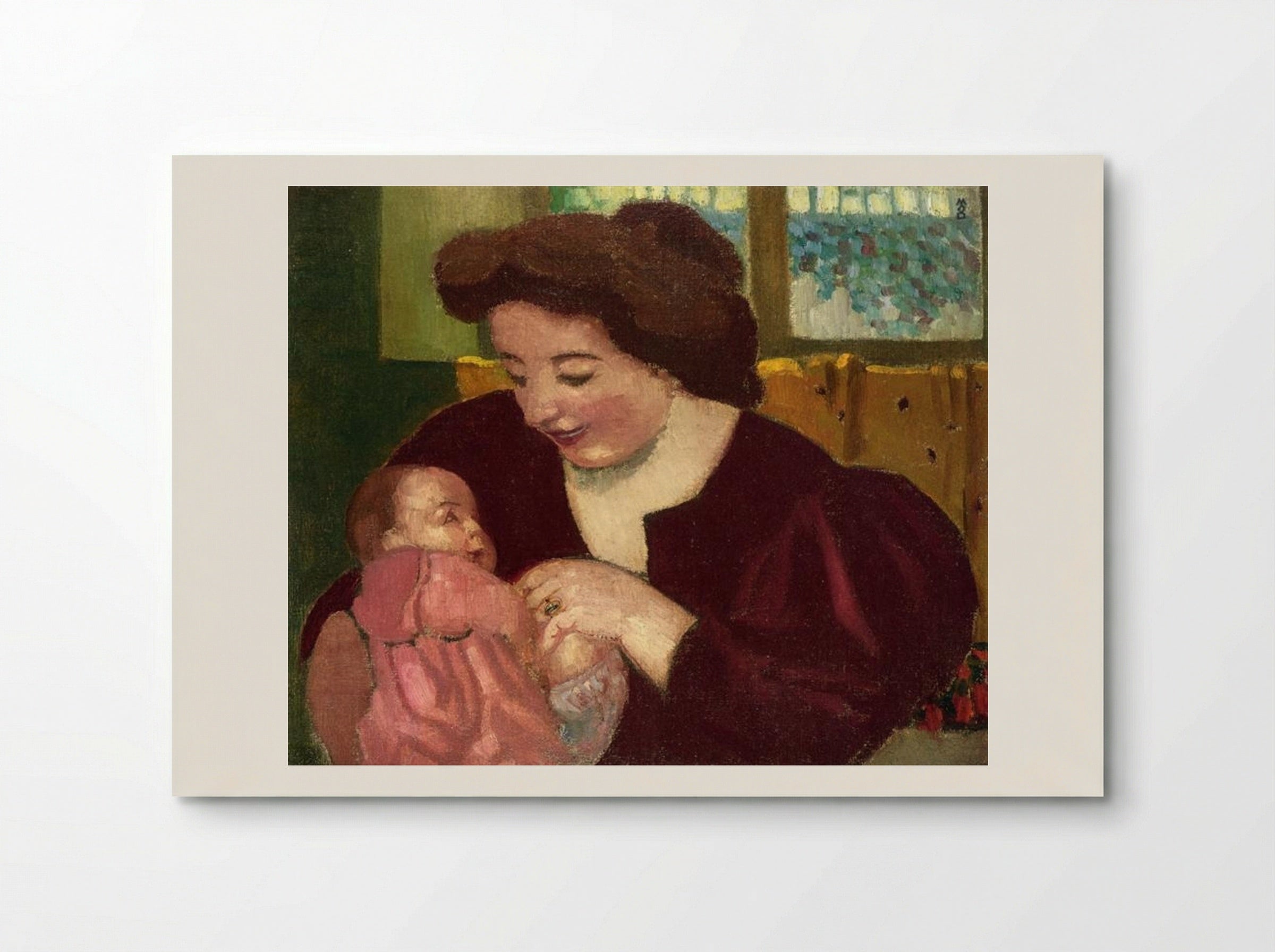 Maternité, Anne-Marie et Marthe à la Bague Ovale - Maurice Denis - Poster