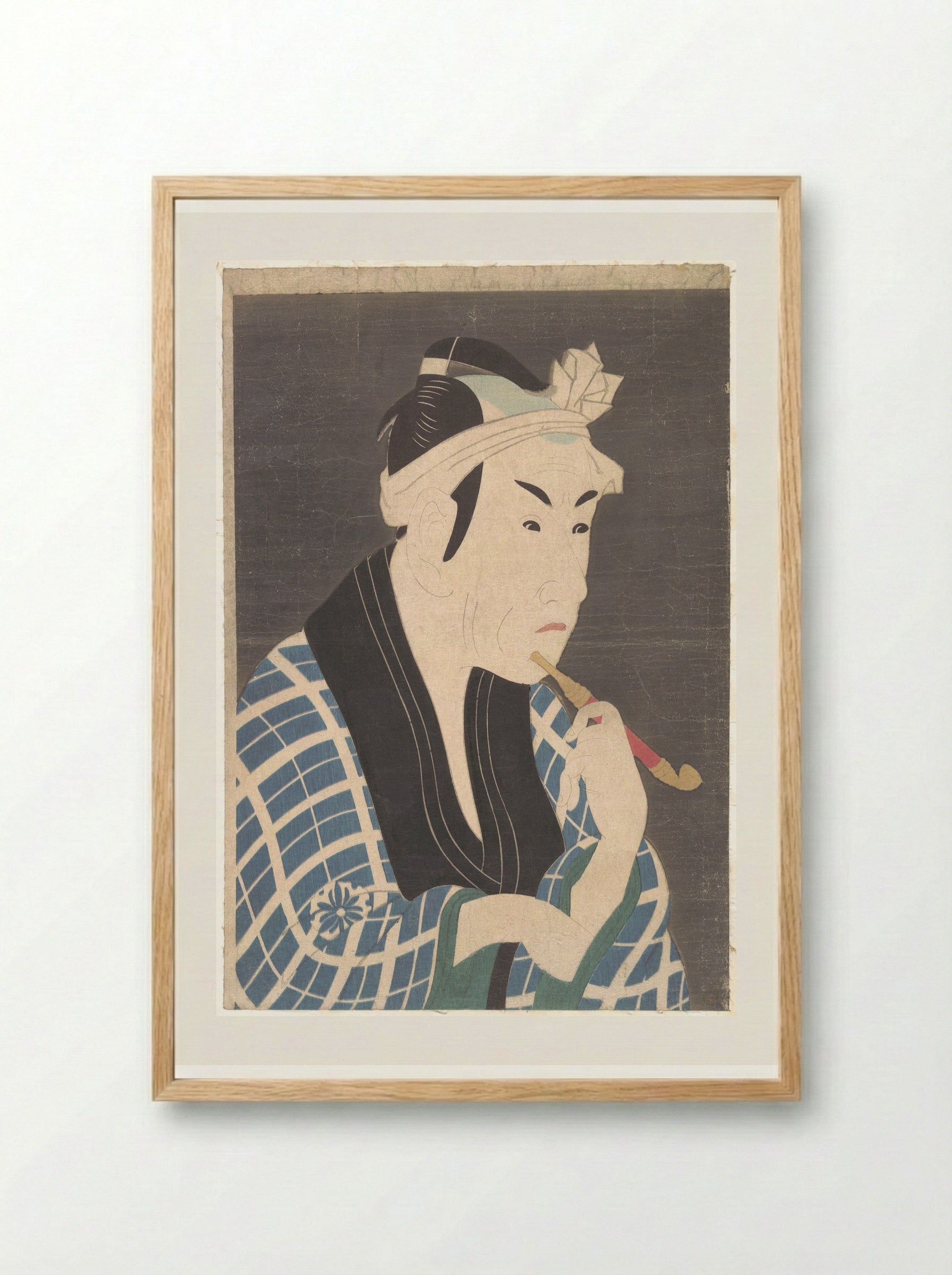 Matsumoto Koshiro IV as the Fish Peddler Gorobei - Tōshūsai Sharaku - Framed Print Wood