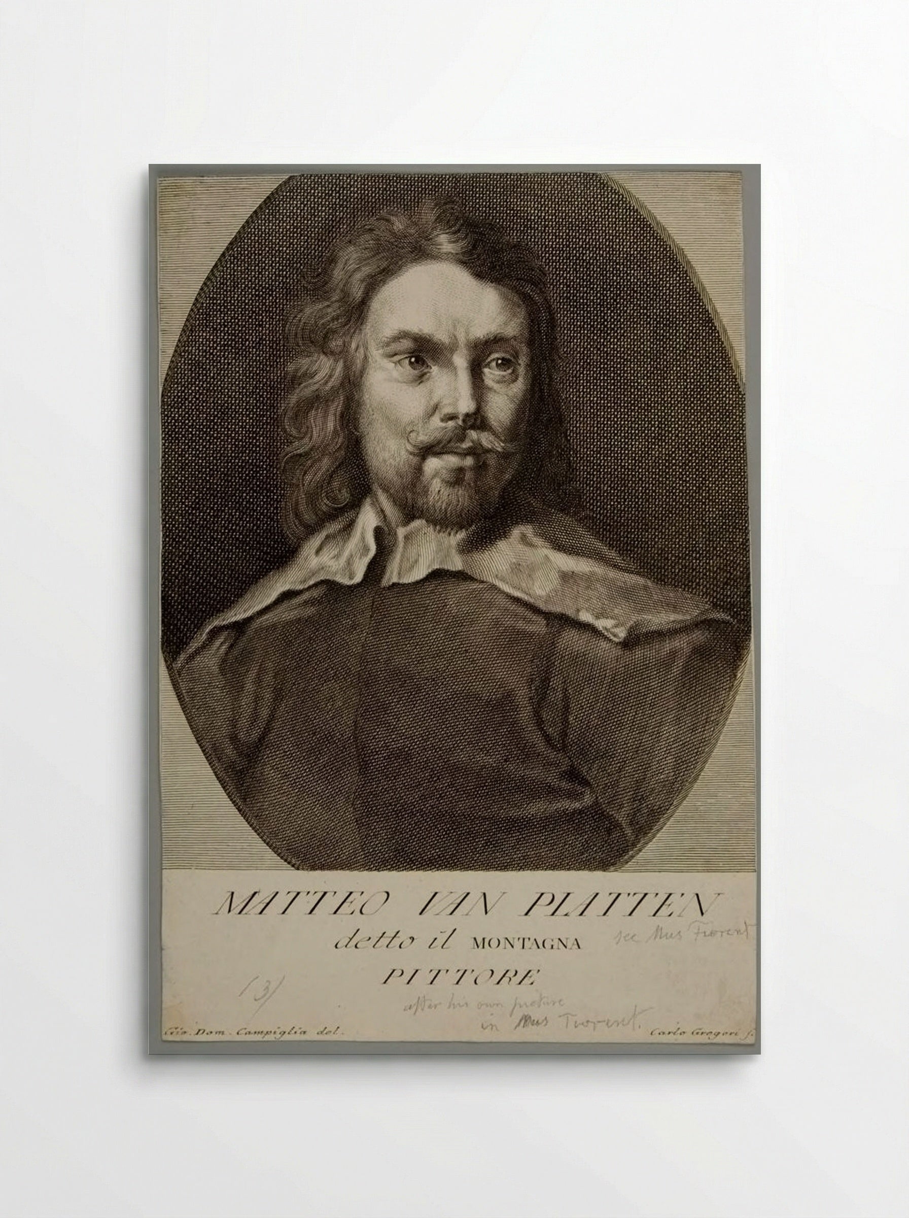 Matteo van Platten, called il Montagna - Carlo Gregori - Poster