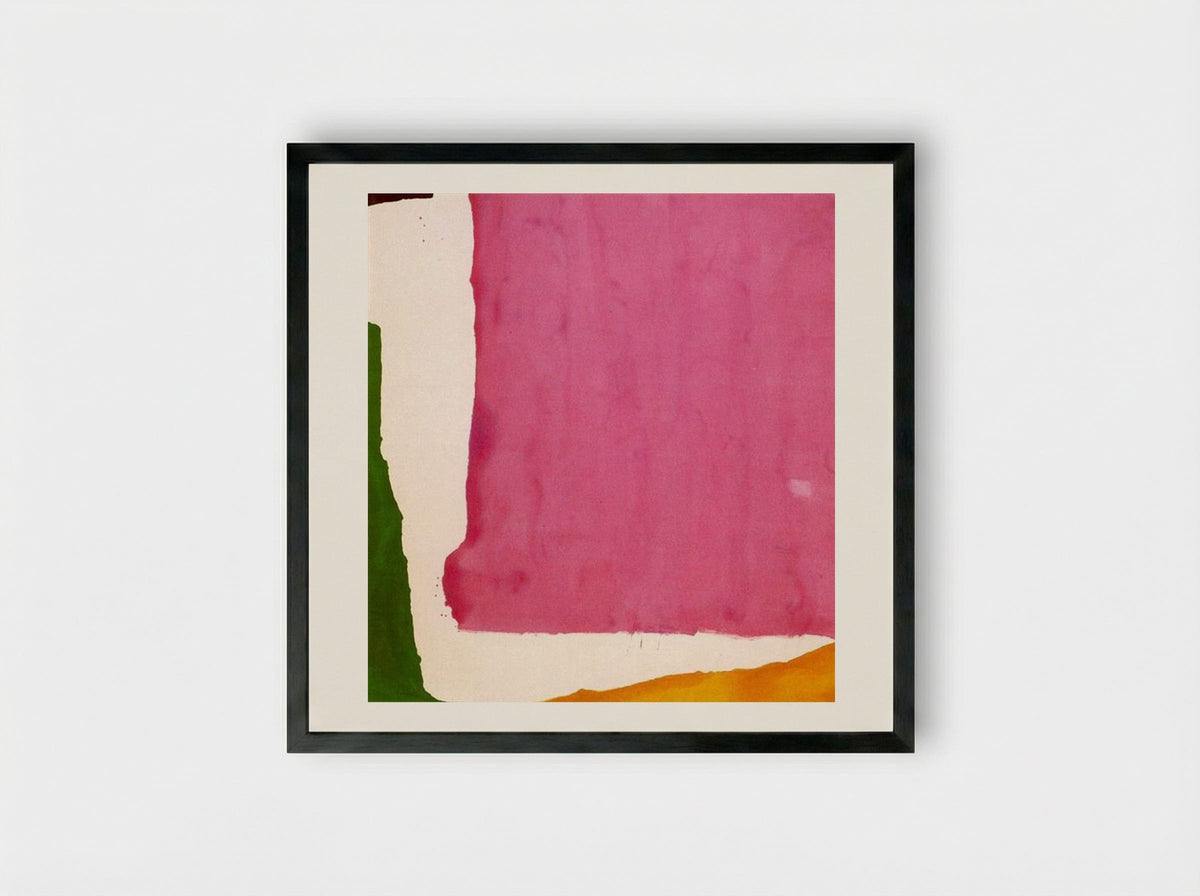 Mauve District - Helen Frankenthaler - Framed Print Black