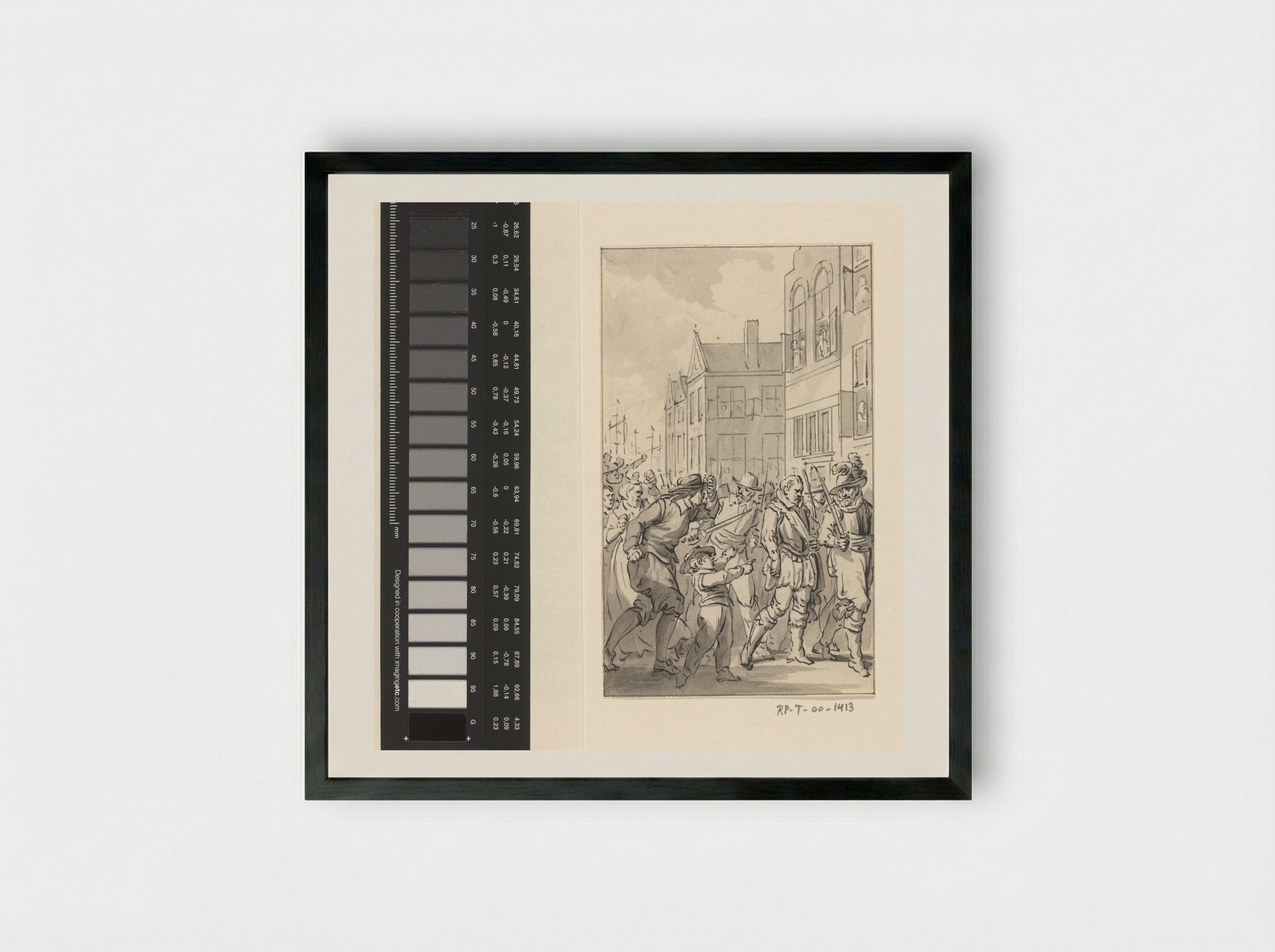 Maximilien de Hénin-Lietard, Count of Bossu, Led into Hoorn as a Prisoner, October 1573 - Jacobus Buys - Framed Print Black