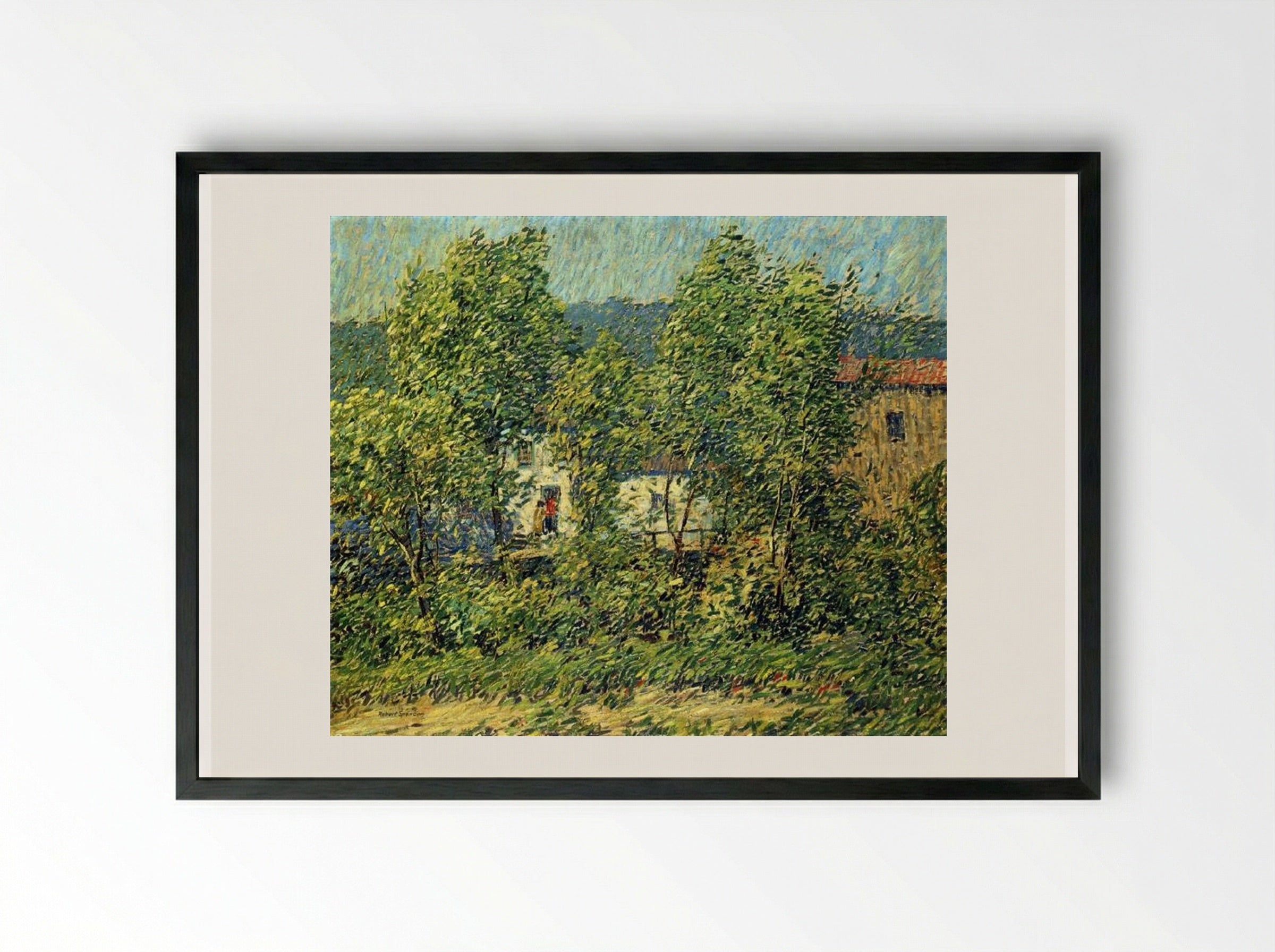 May Breezes - Robert Spencer - Framed Print Black