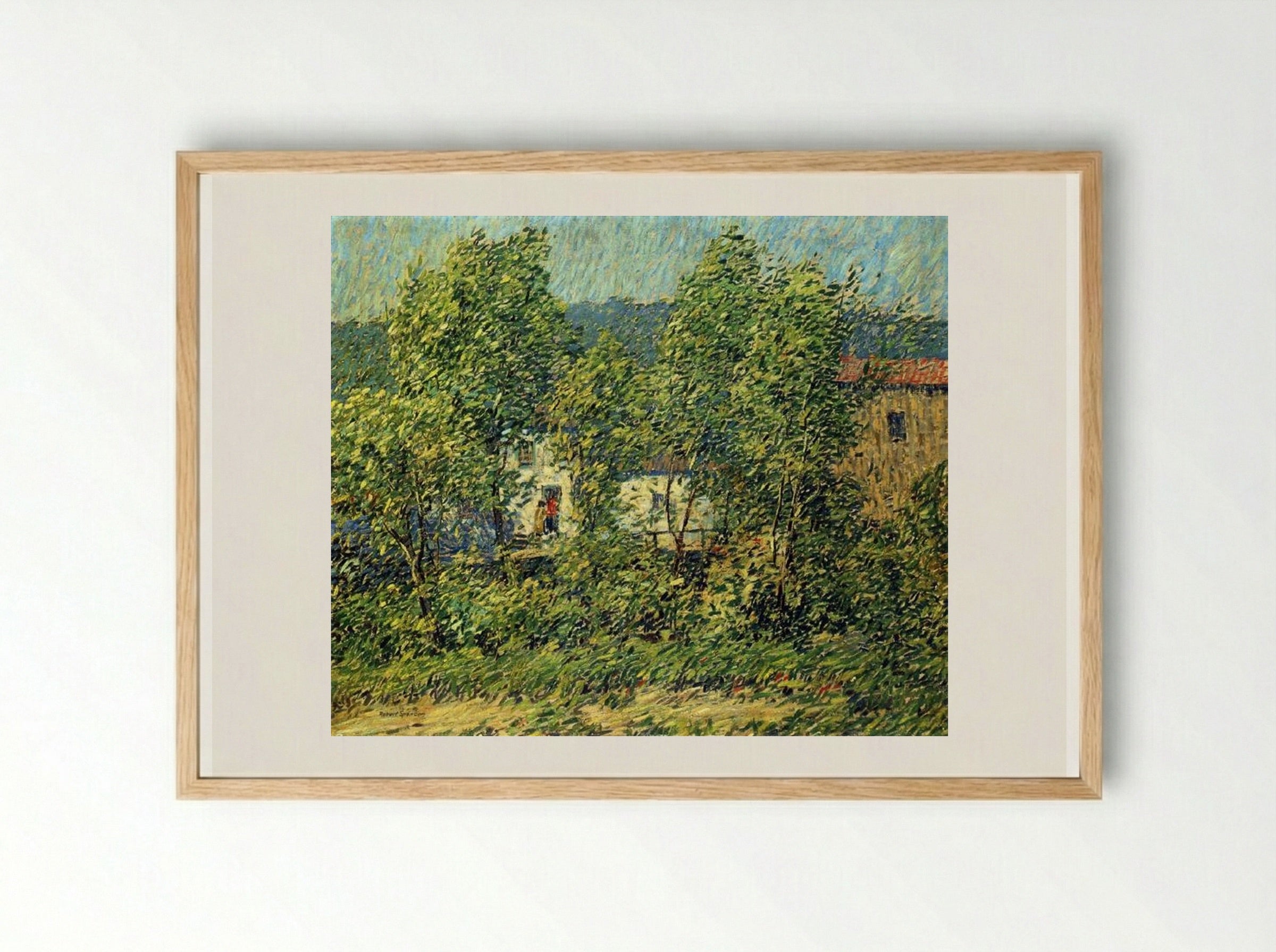 May Breezes - Robert Spencer - Framed Print Wood