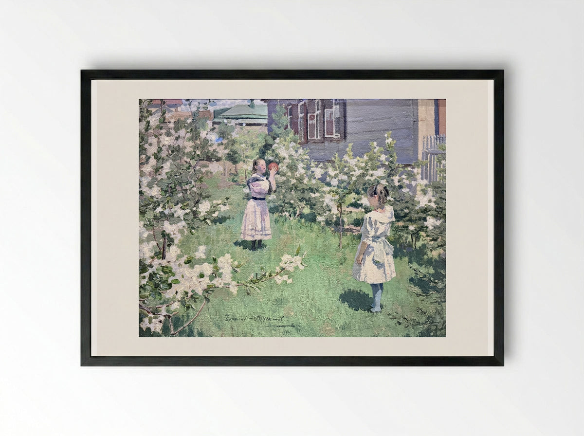 May Flowers - Victor Borisov-Musatov - Framed Print Black