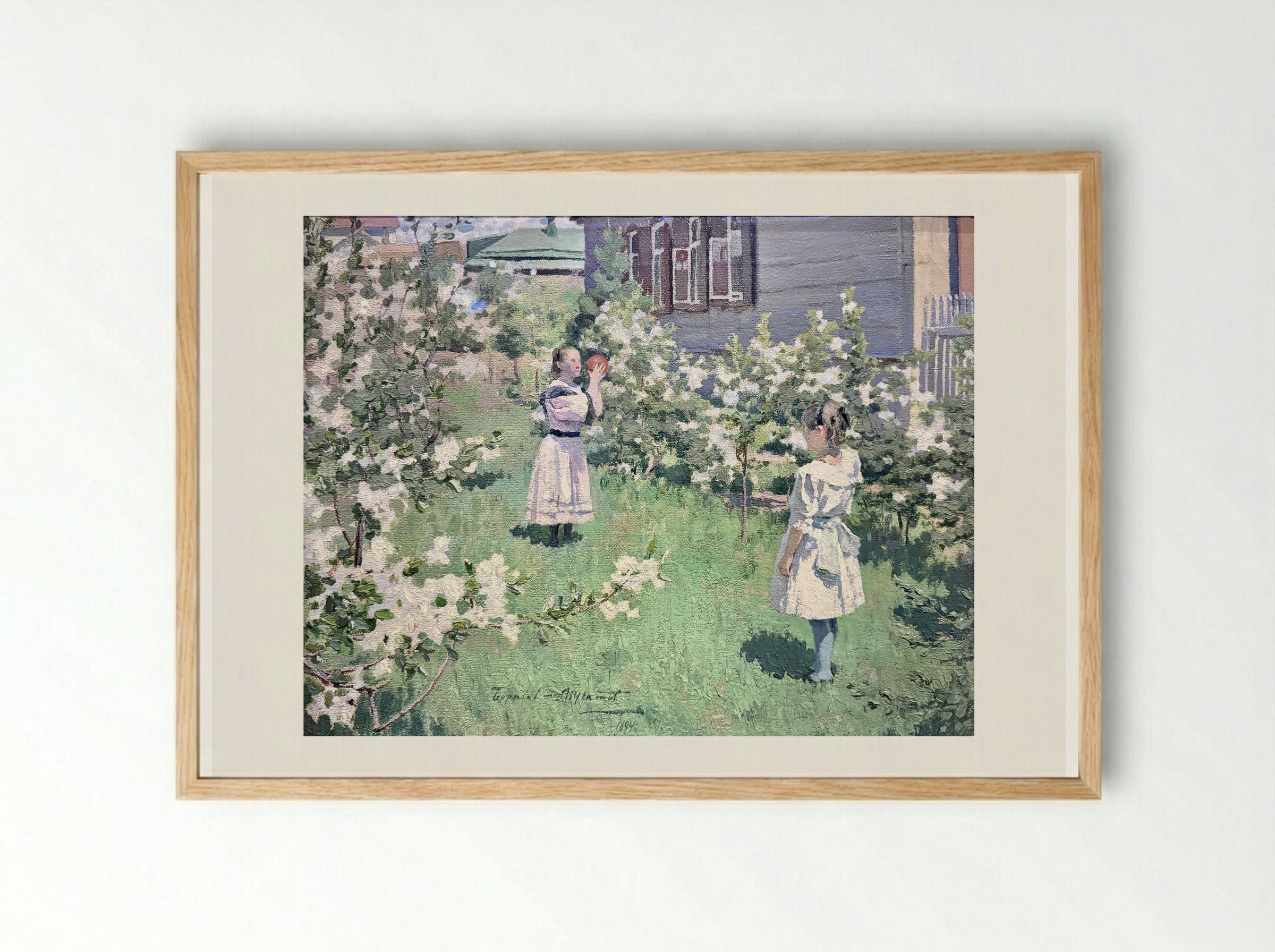 May Flowers - Victor Borisov-Musatov - Framed Print Wood