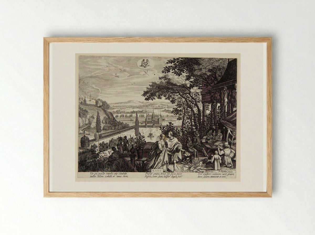 May (Maivs) - Aegidius Sadeler II - Framed Print Wood