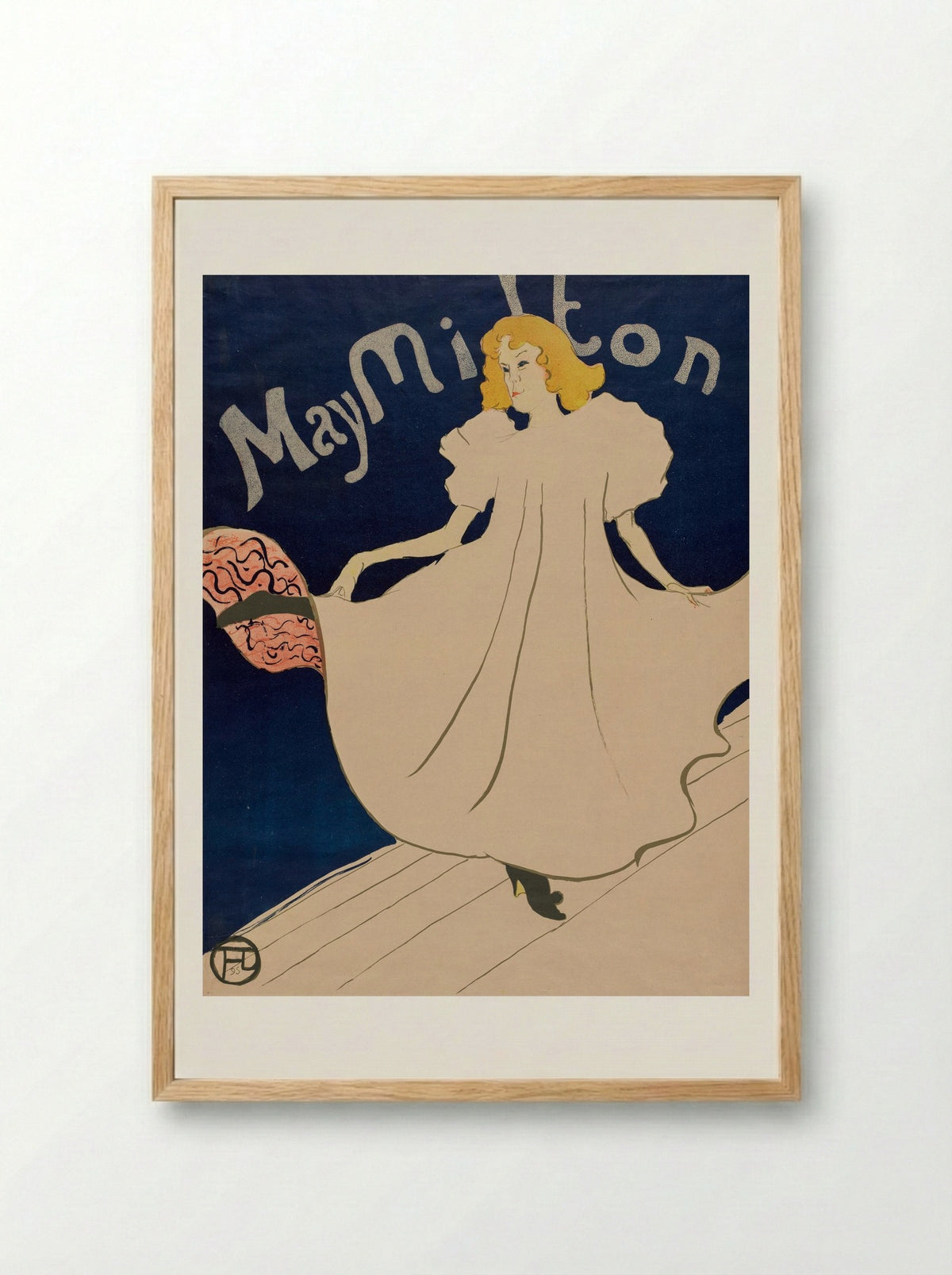 May Milton - Henri de Toulouse-Lautrec - Framed Print Wood