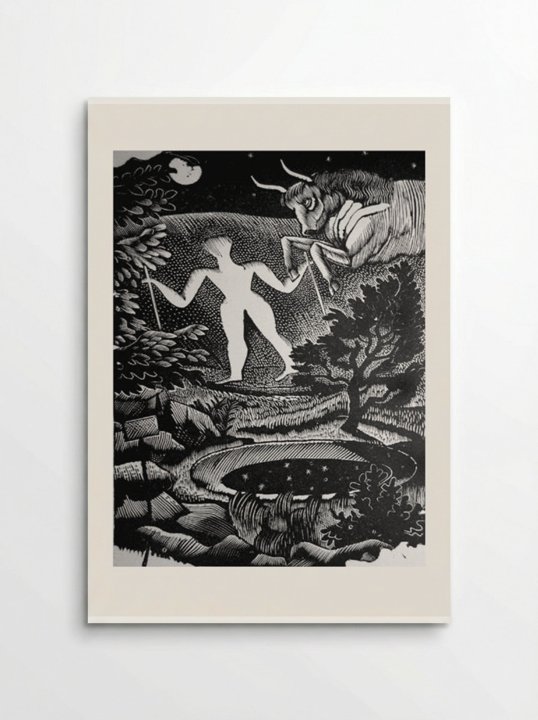 May (The Long Man of Wilmington) - Eric Ravilious - Poster