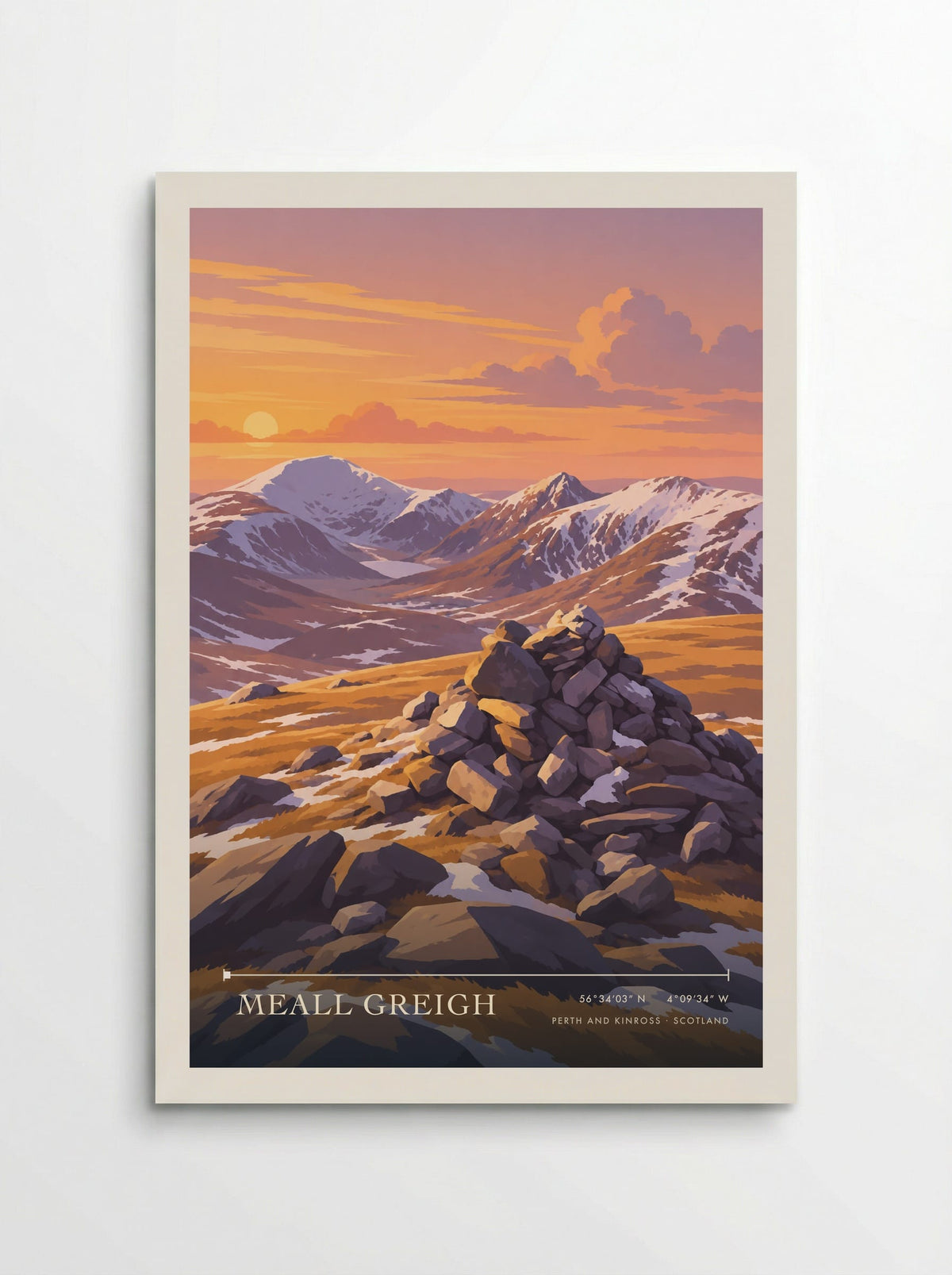 Meall Greigh, Perth and Kinross | Travel Poster - Poster
