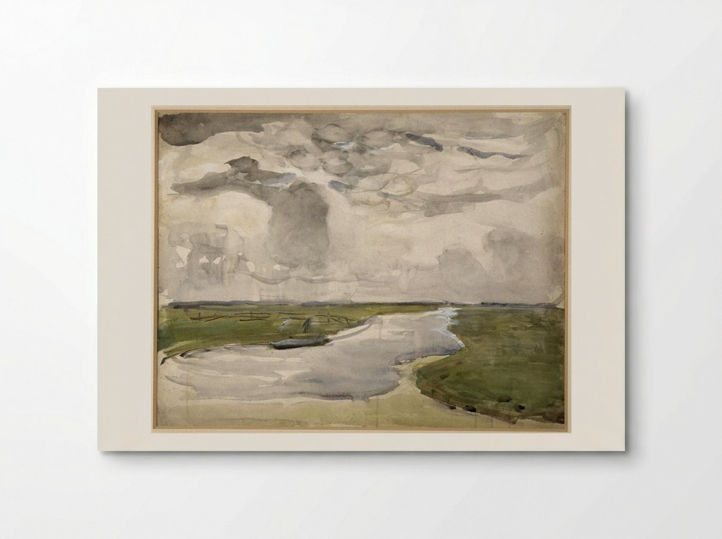 Meandering Landscape with River - Piet Mondrian - Poster