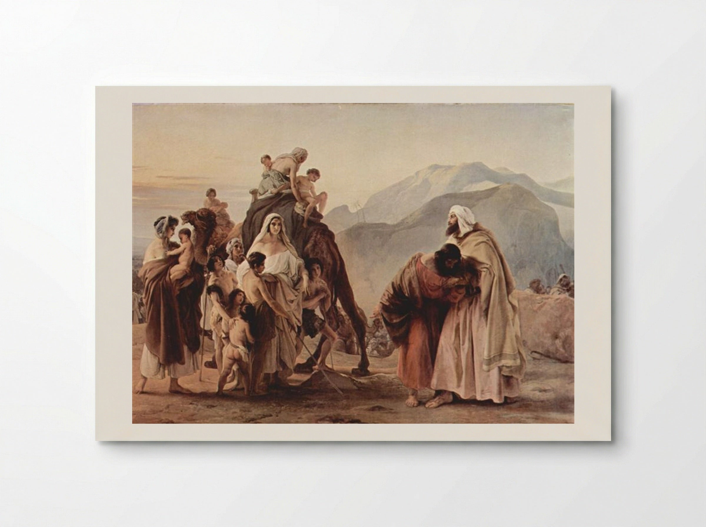 Meeting of Jacob and Esau - Francesco Hayez - Poster