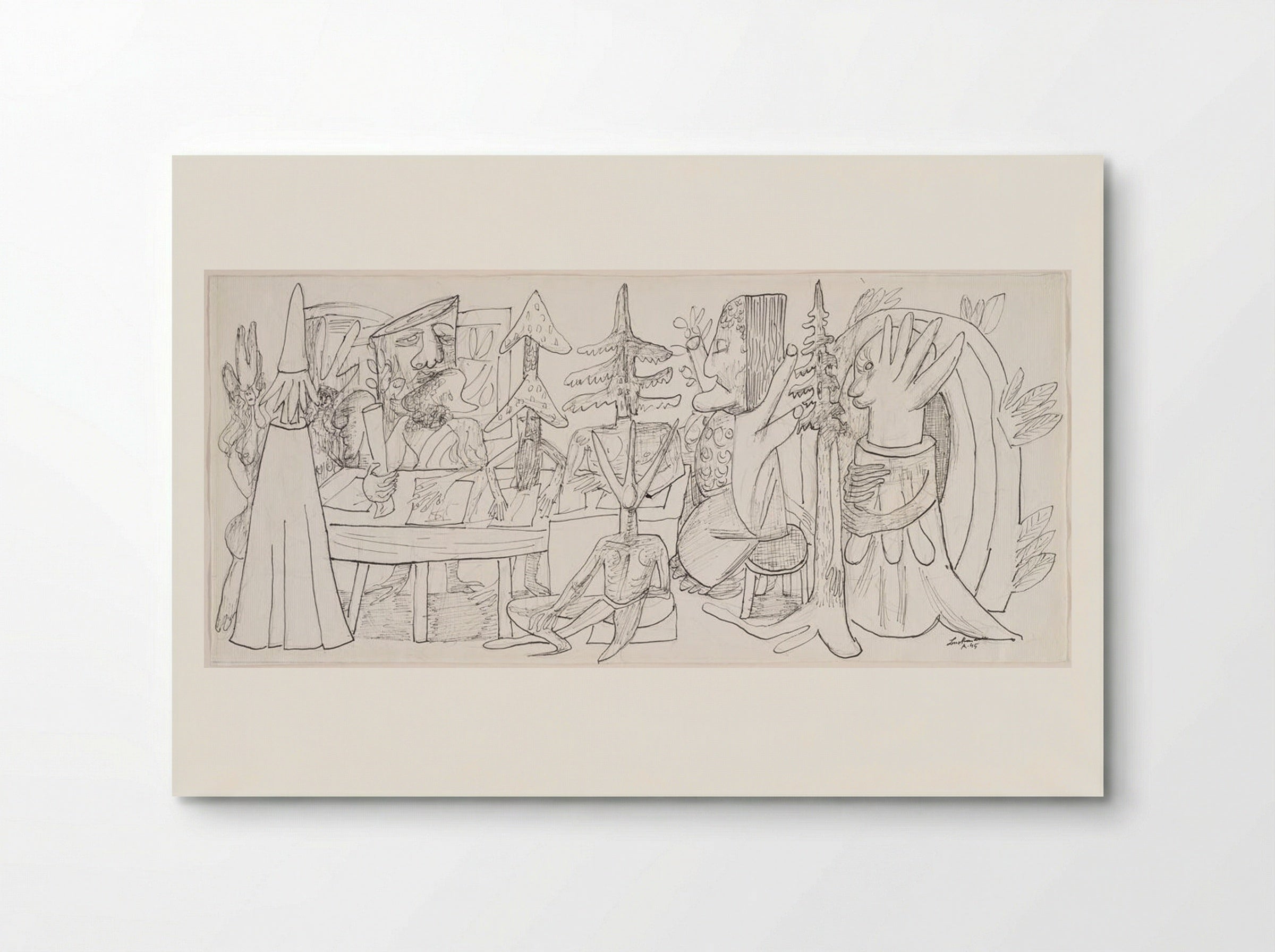 Meeting of the Forest Owners - Max Beckmann - Poster