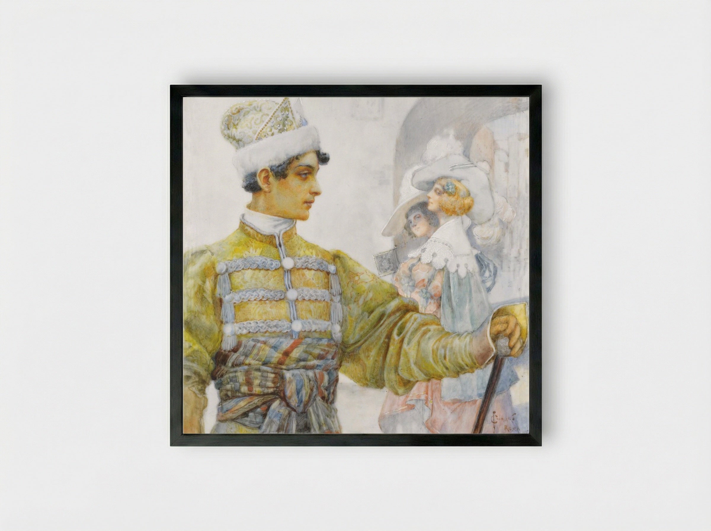 Meeting - Sergey Solomko - Framed Print Black
