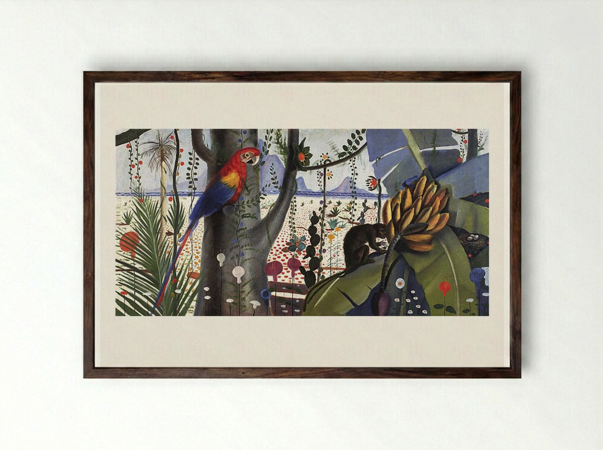 Meio Ambiente - Candido Portinari - Framed Print Dark Wood