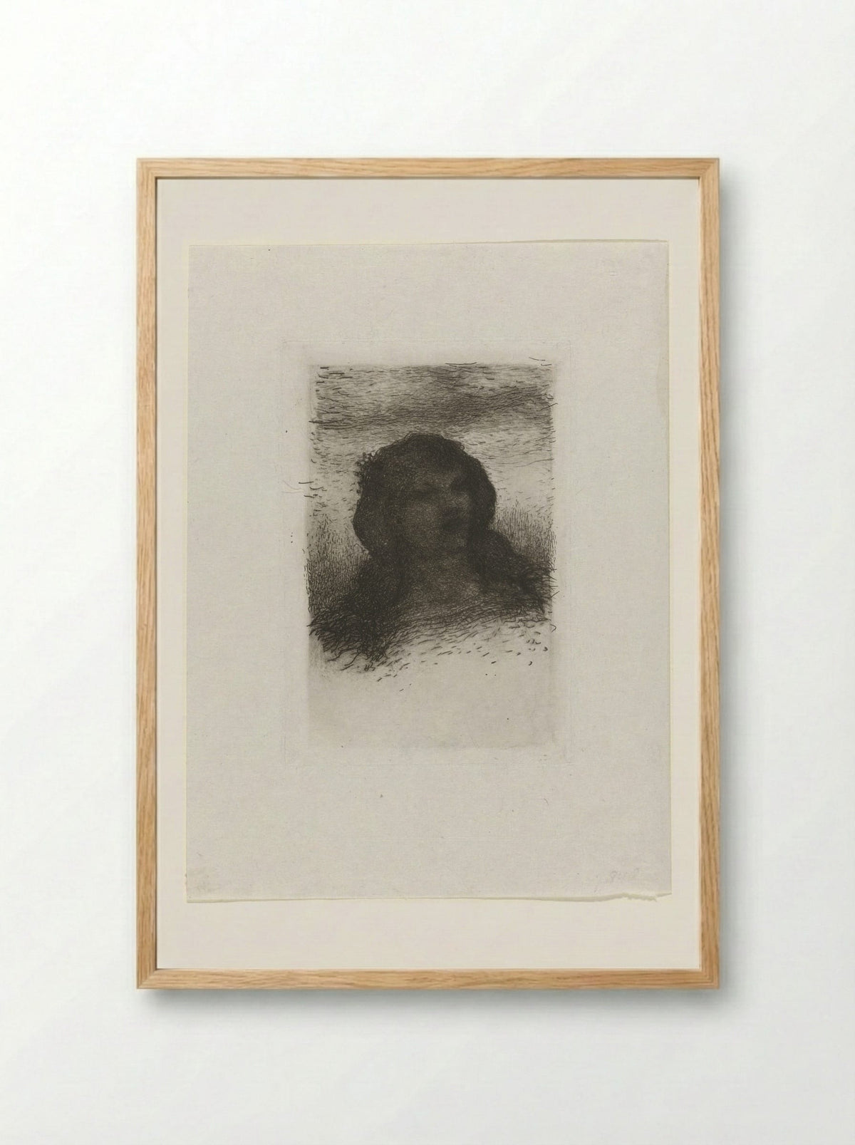 Meisjeskop (Head of a Girl) - Matthijs Maris - Framed Print Wood