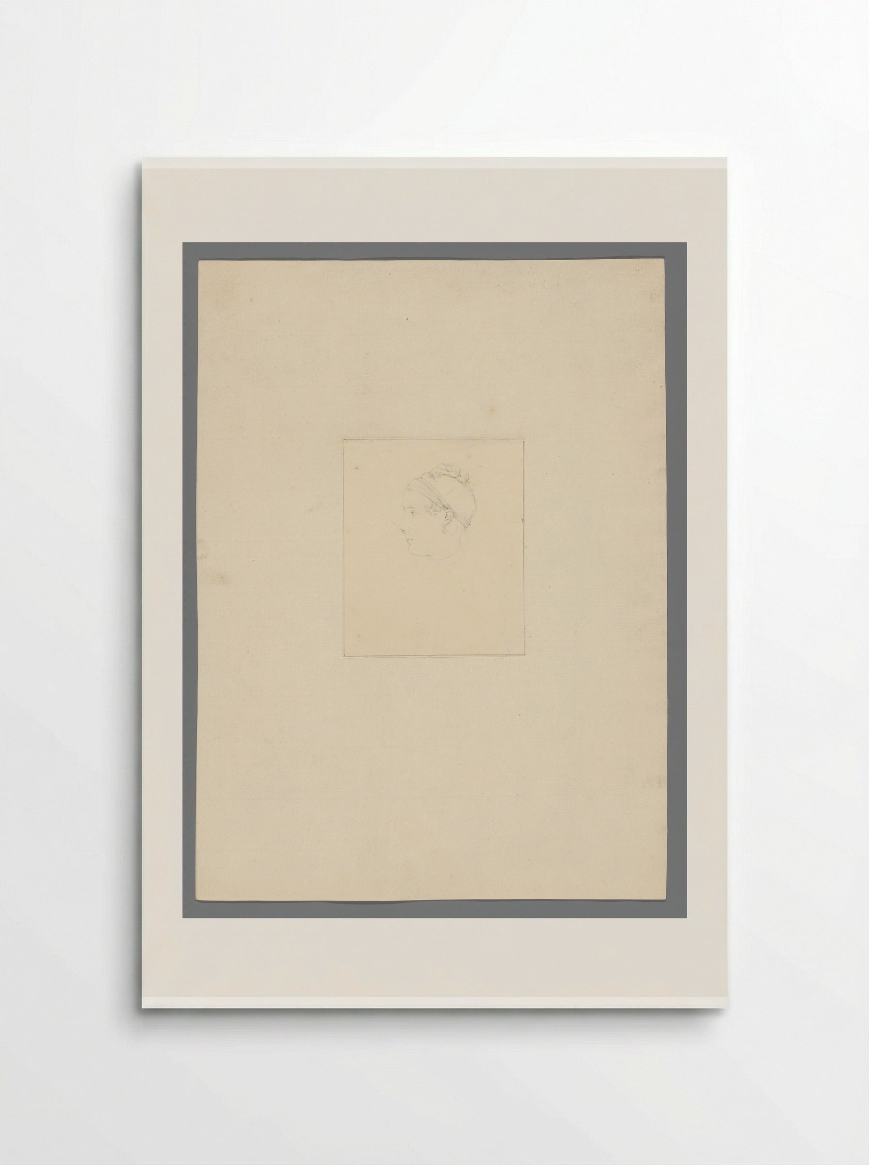 Meisjesportret in profiel naar links - David Pièrre Giottino Humbert de Superville - Poster