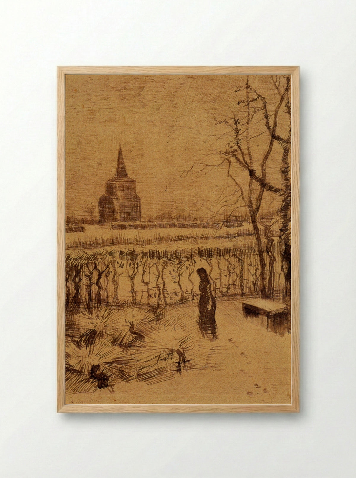 Melancholy - Vincent van Gogh - Framed Print Wood