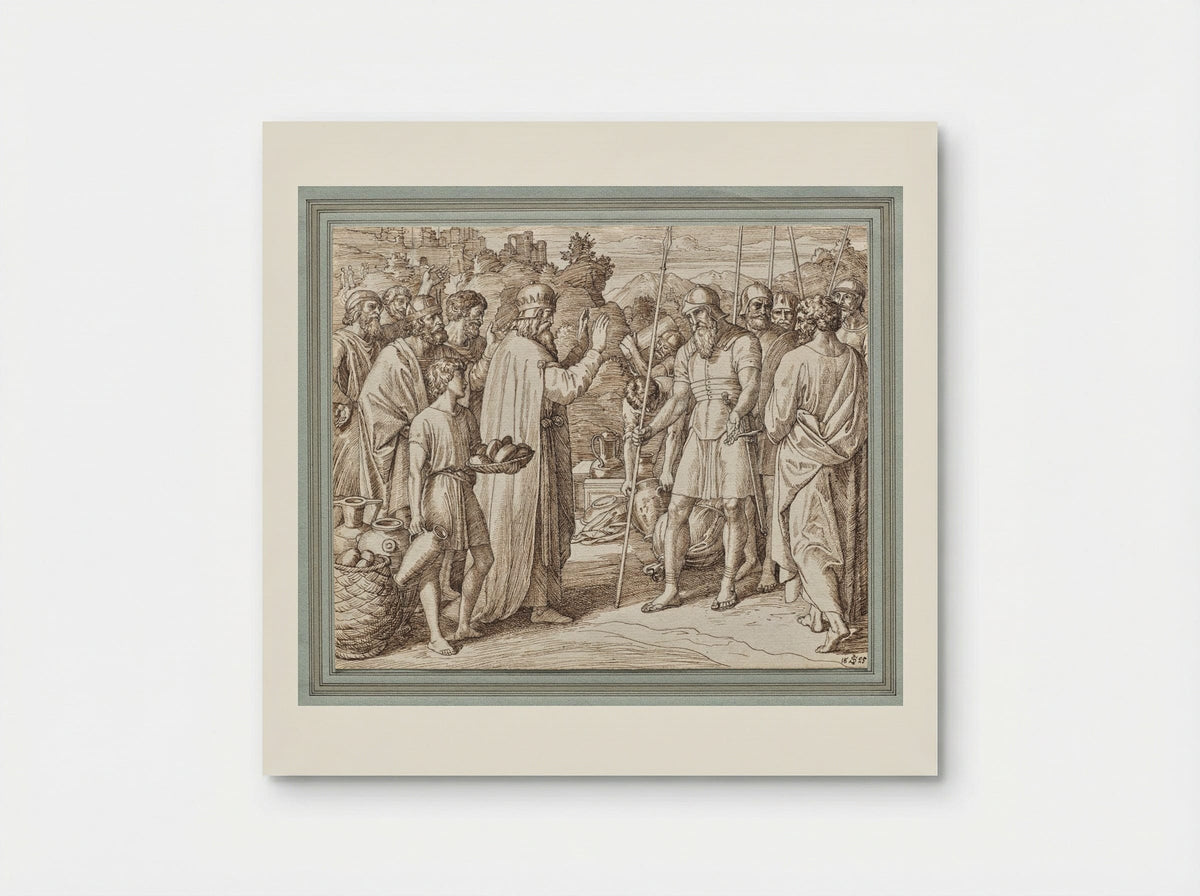 Melchizedek Blessing Abraham - Julius Schnorr von Carolsfeld - Poster