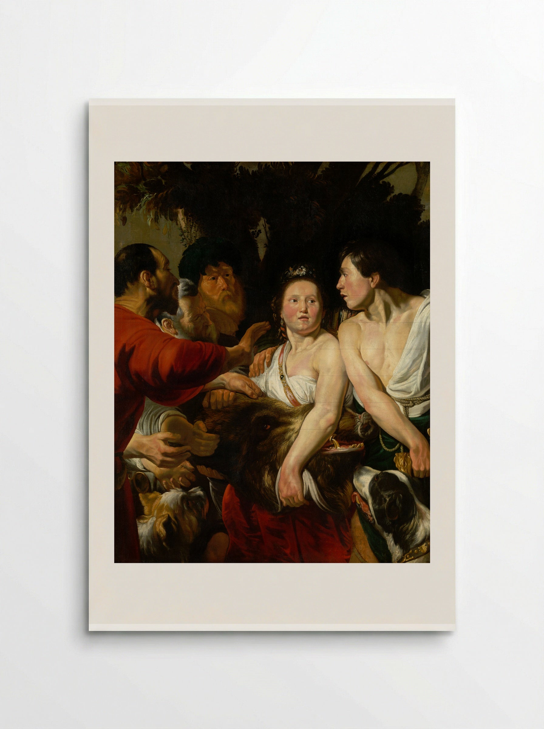 Meleager and Atalanta - Jacob Jordaens - Poster
