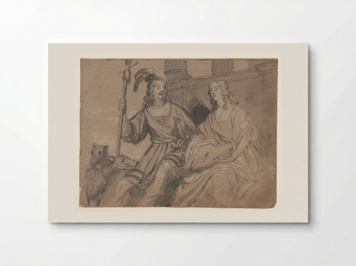 Meleager and Atalanta - Gerard van Honthorst - Poster