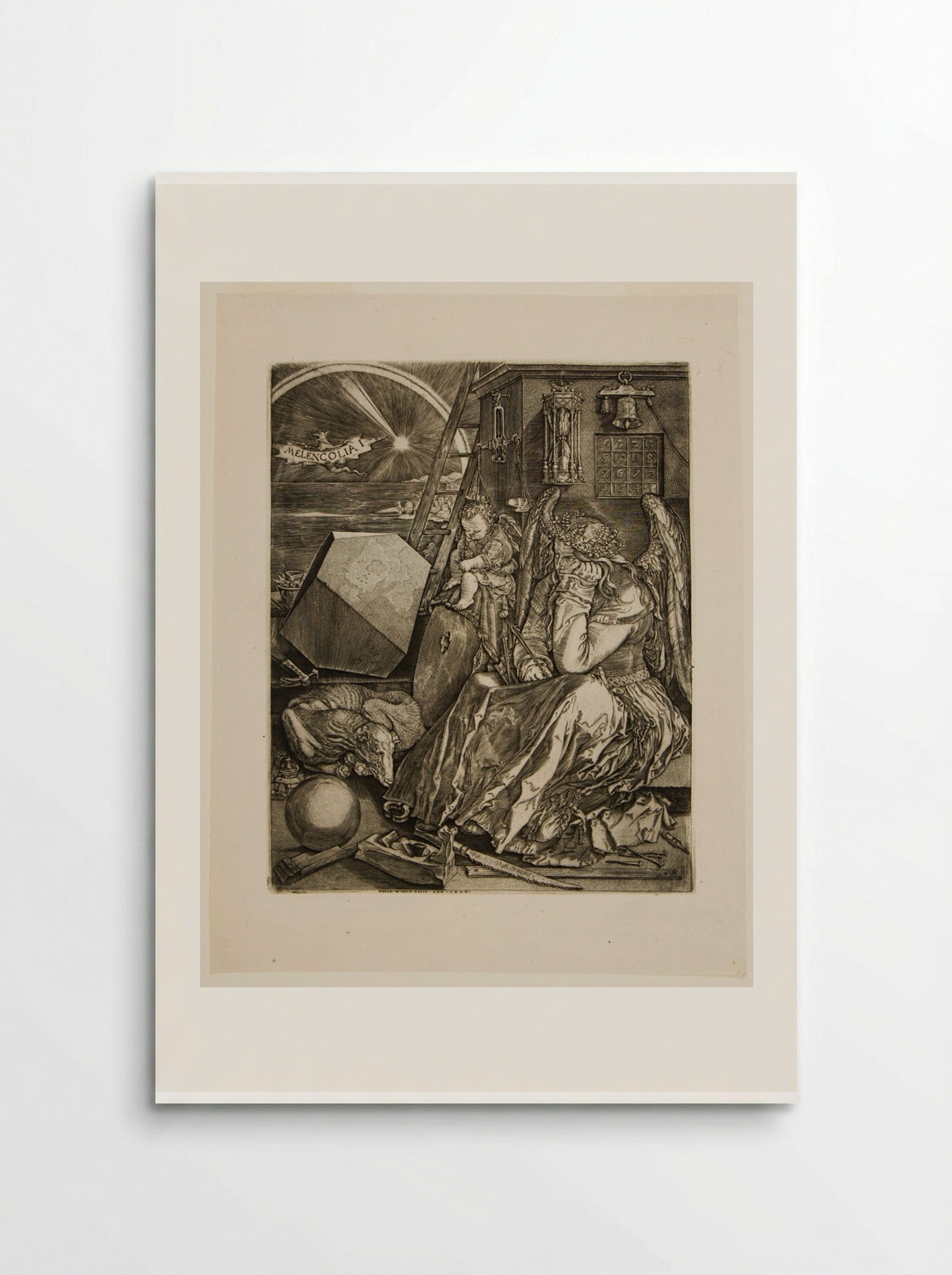 Melencolia I - Johannes Wierix - Poster
