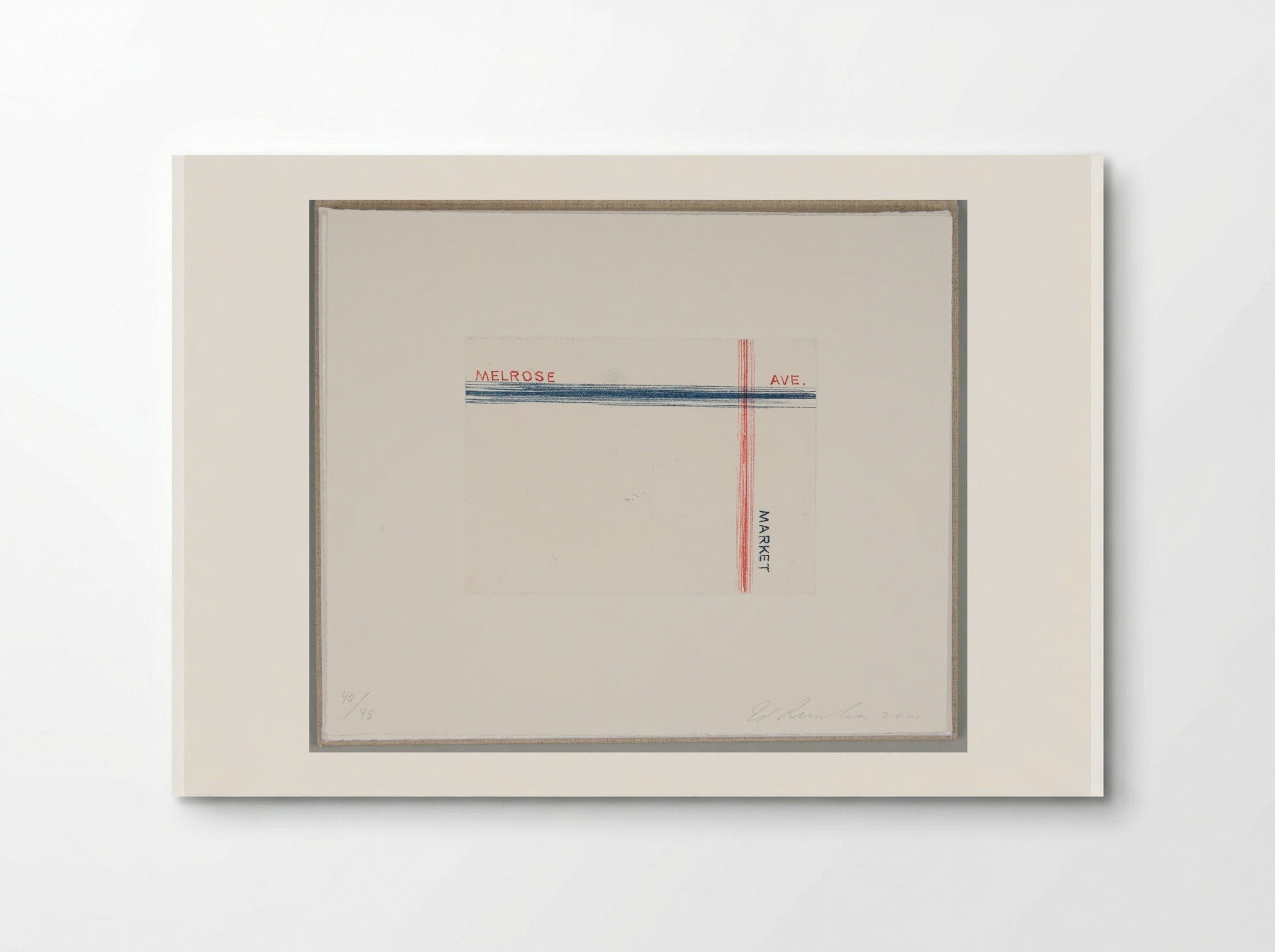 Melrose Ave. Market - Edward Ruscha - Poster