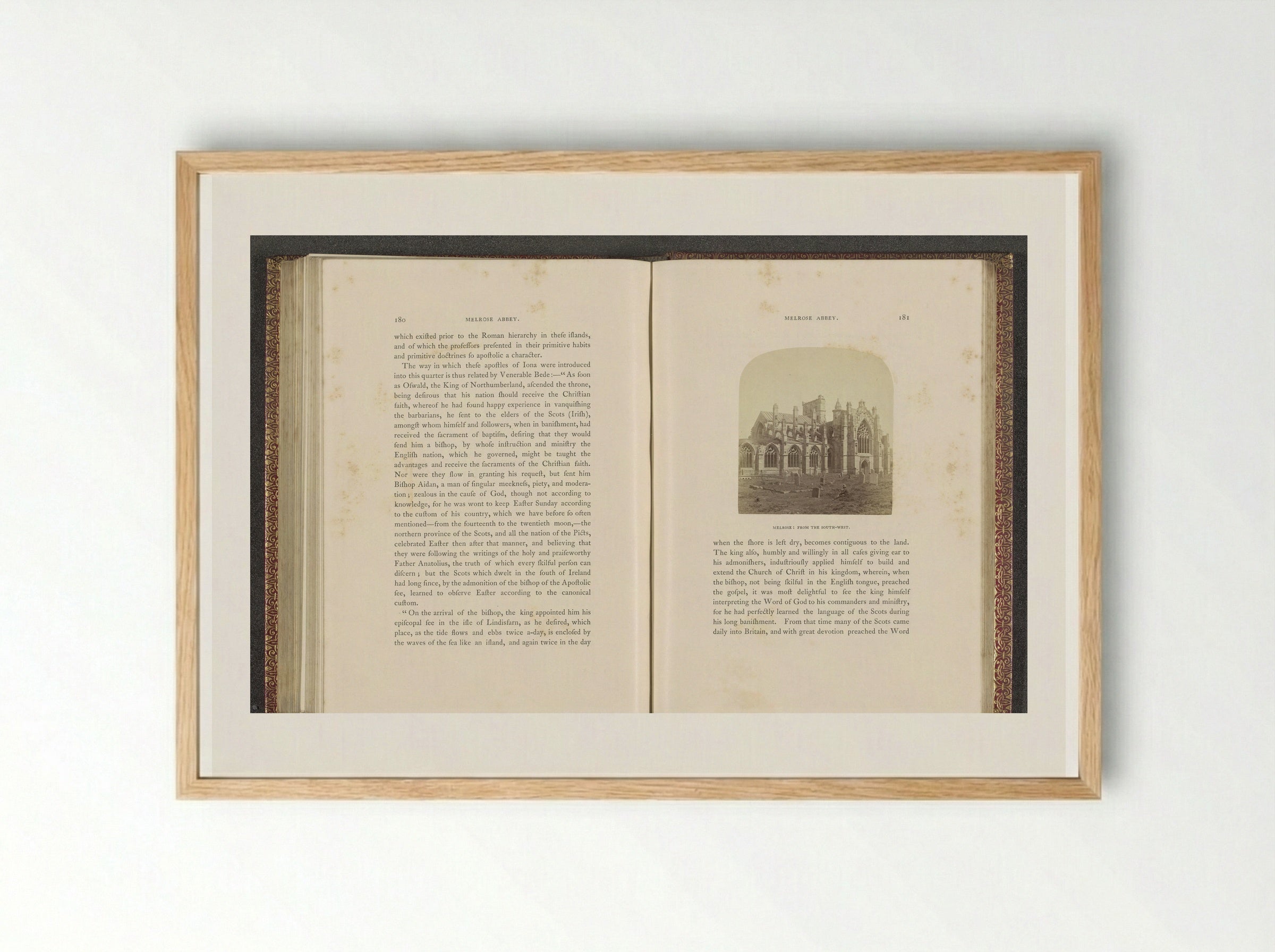 Melrose: From the South-West - George Washington Wilson - Framed Print Wood