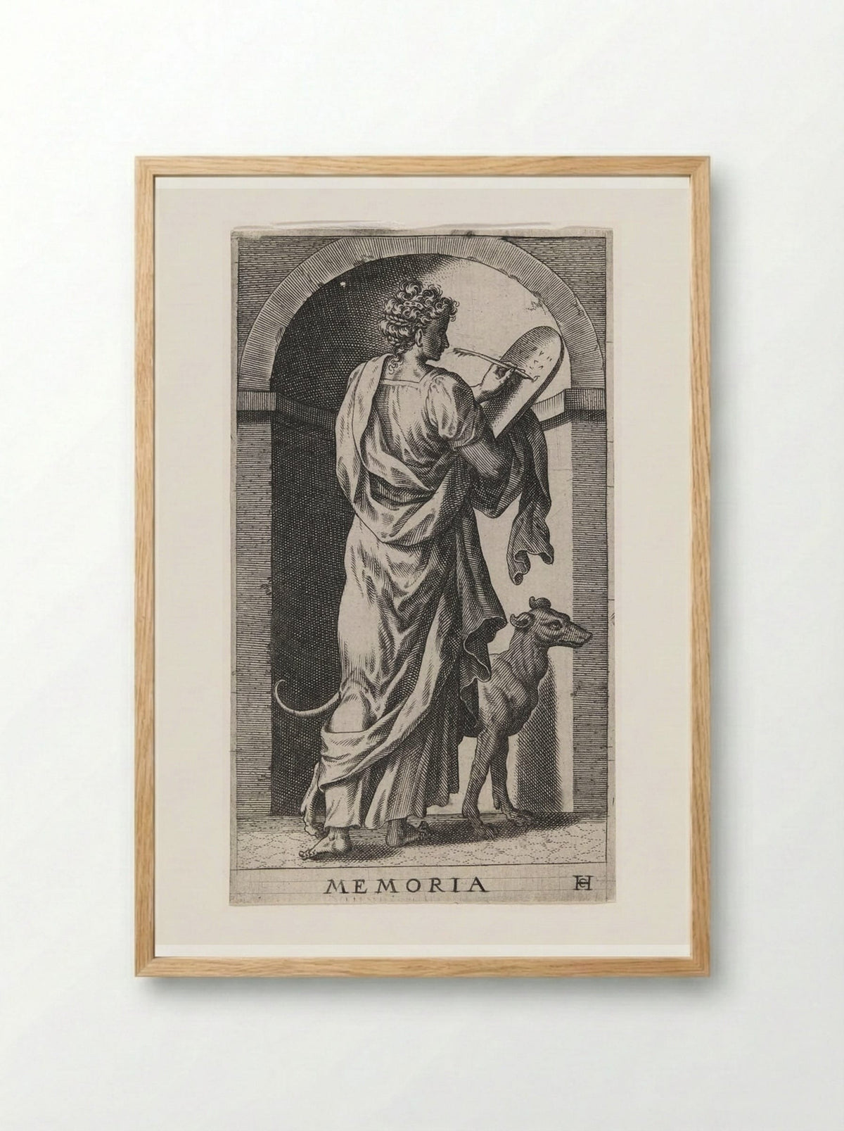 Memoria - Hans Collaert the Elder - Framed Print Wood