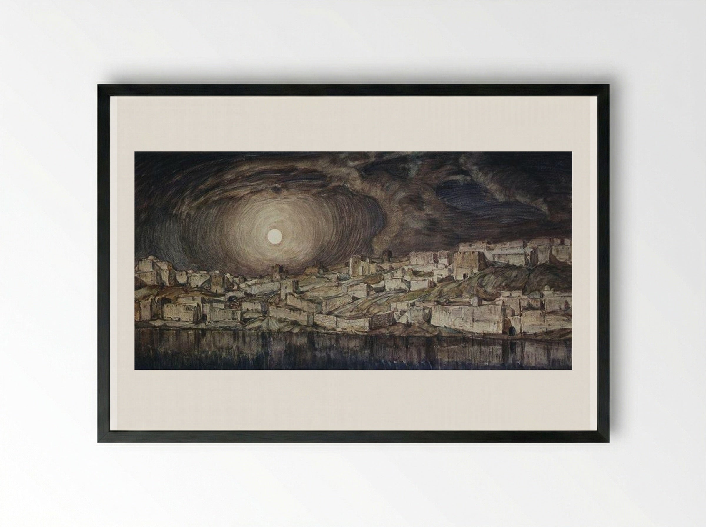 Memories of Mantegna - Konstantin Bogaevsky - Framed Print Black