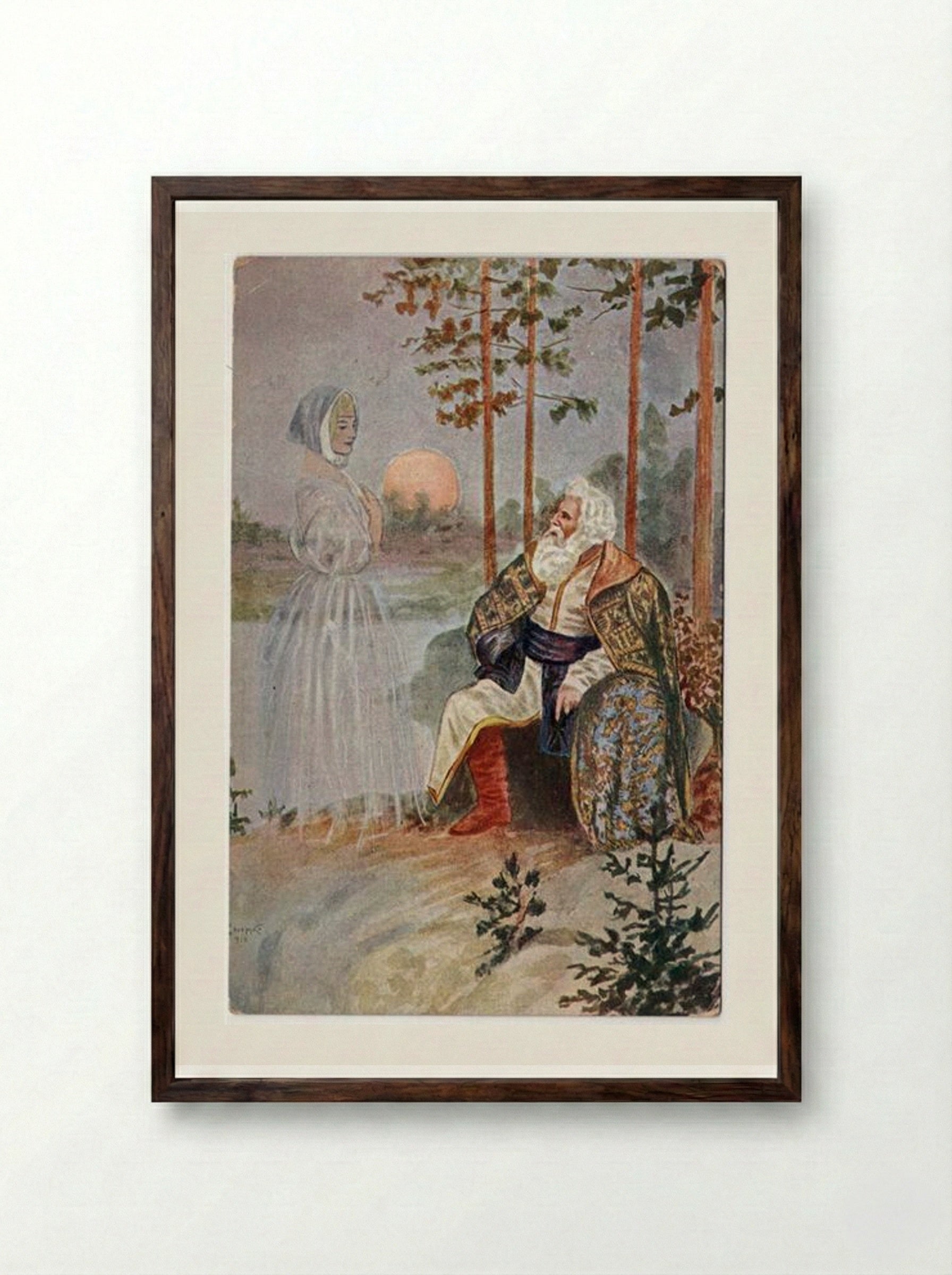 Memory - Sergey Solomko - Framed Print Dark Wood
